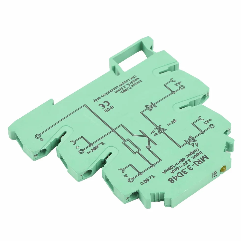 SPS-Relais zur Isolierung des Optokopplers, MRI-3.3D48 DC Photoelektrischer Koppler zur Isolierung des SPS-Relaismoduls Eingang 3.3VDC Ausgang 3-48VDC