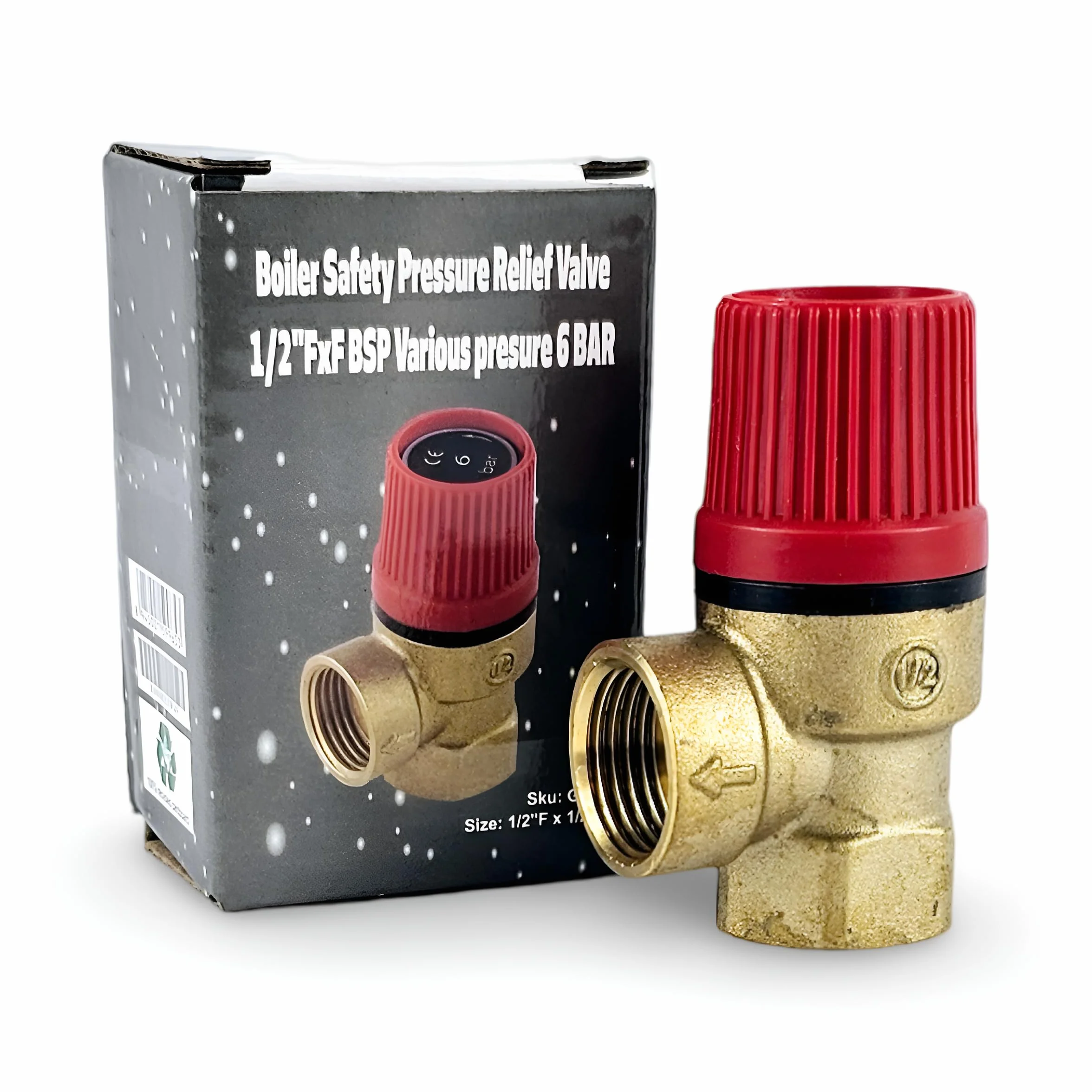 Zawór bezpieczeństwa 1/2" WxW 6 BAR