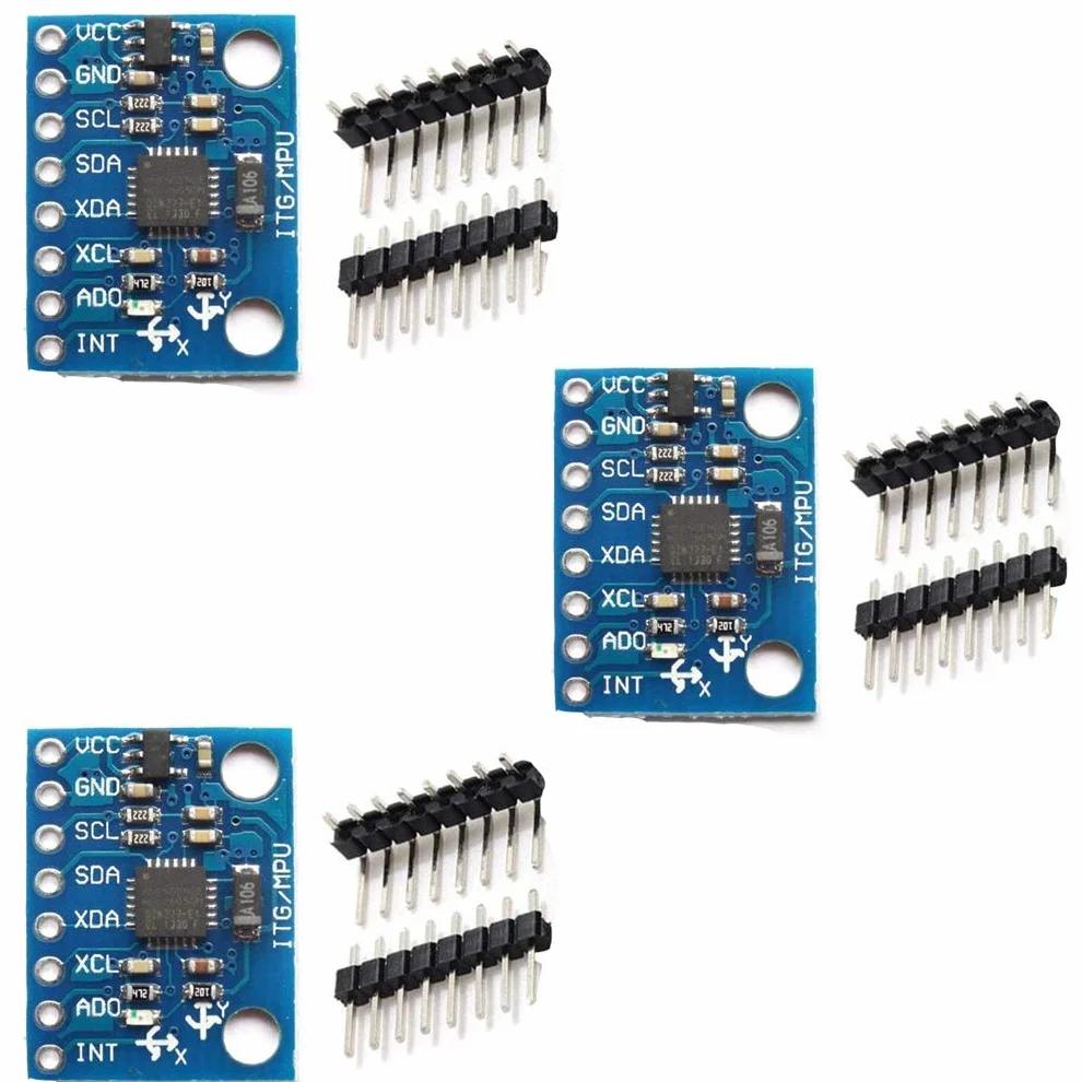 Hailege MPU-6050 GY-521 3-osiowy akcelerometr żyroskop moduł 6 DOF 16-bit AD I2C dla Arduino