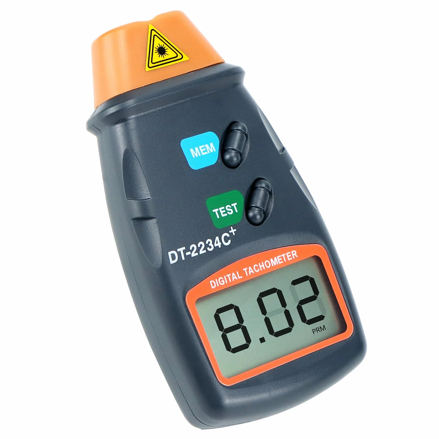 QWORK Cyfrowy obrotomierz laserowy bezdotykowy duży wyświetlacz LCD