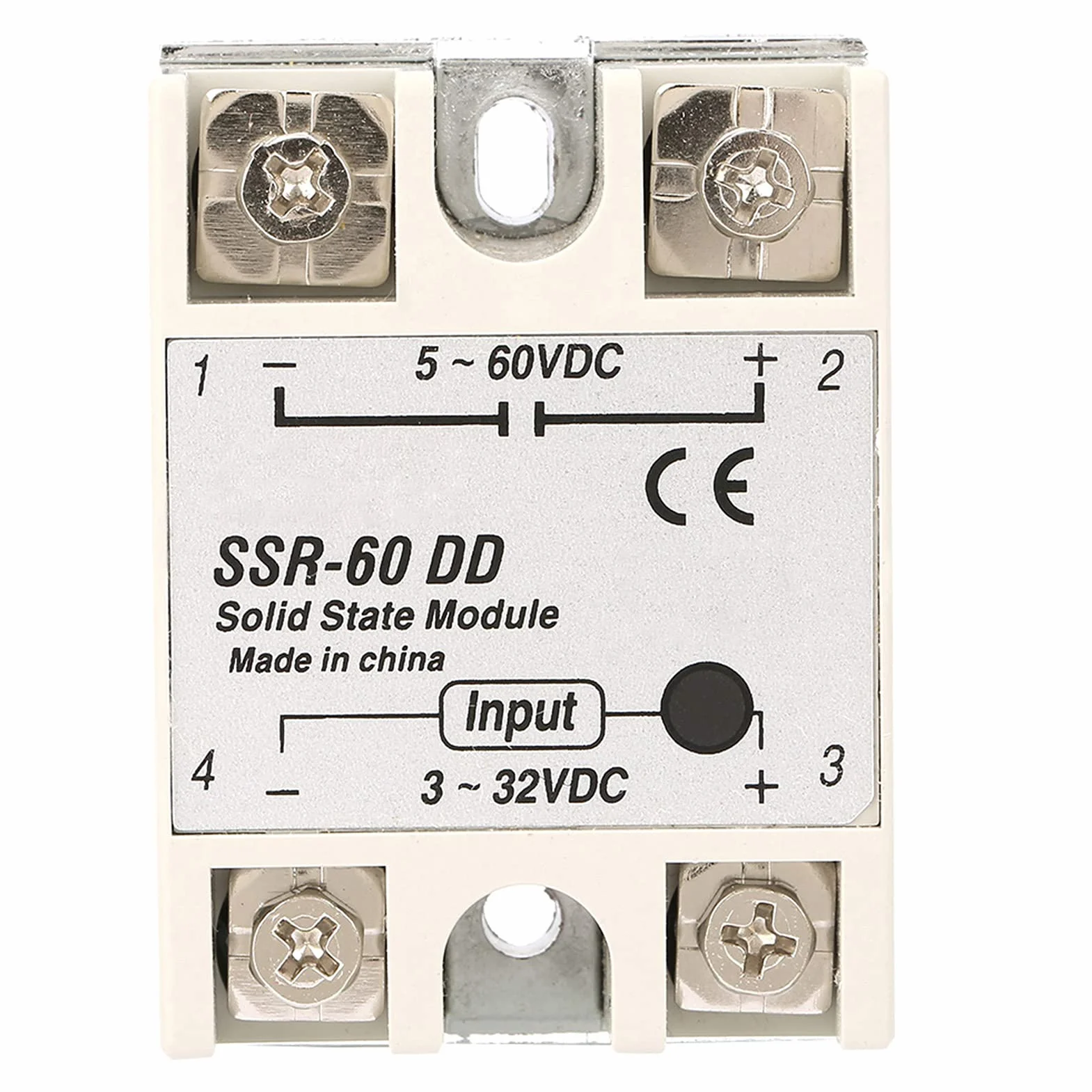 Przekaźnik półprzewodnikowy DC-DC SSR-60DD 60A 3-32V DC 5-110VDC
