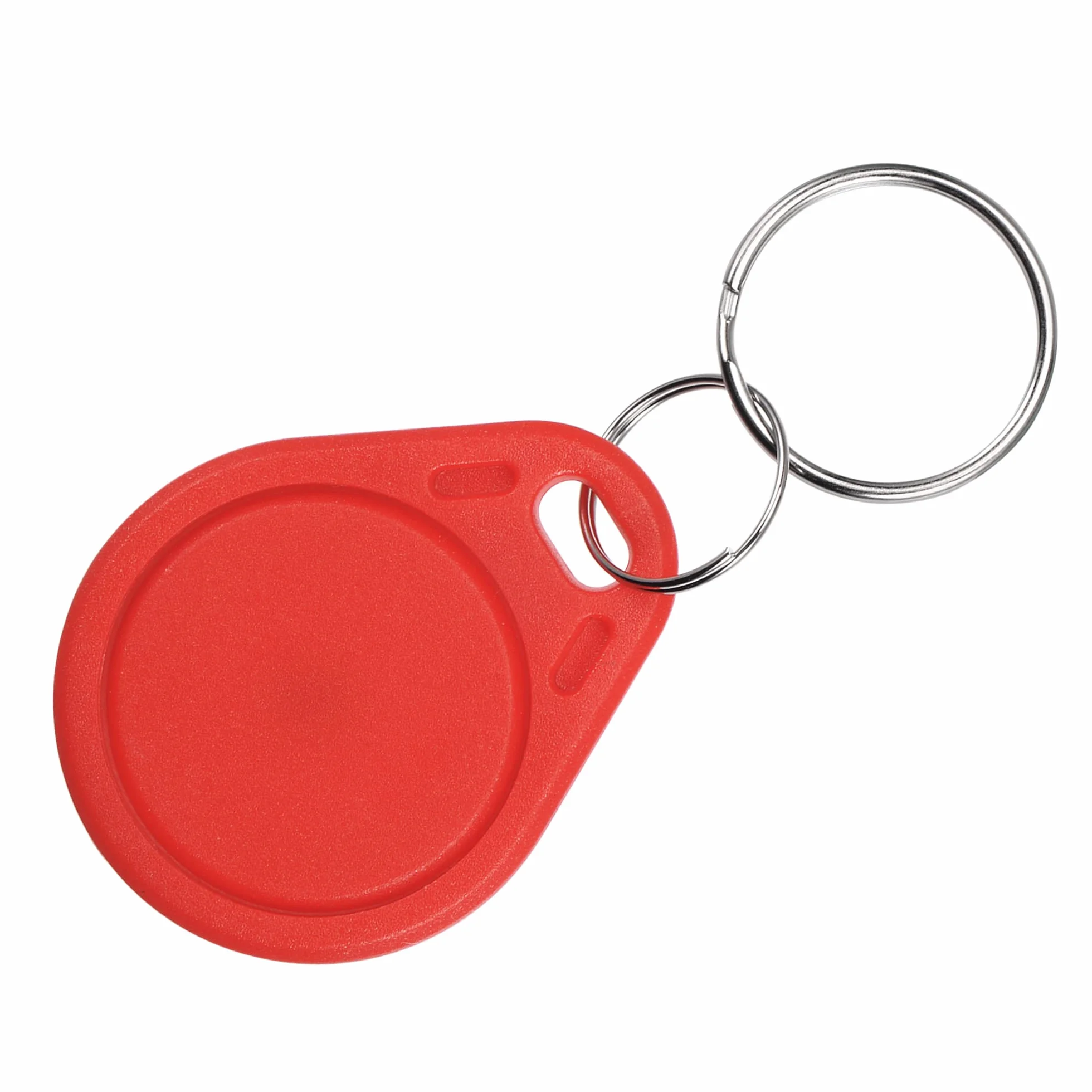 sourcing map 10 sztuk karta IC UID breloczek RFID 13,56 MHz Smart Token Tag do kontroli dostępu czerwony
