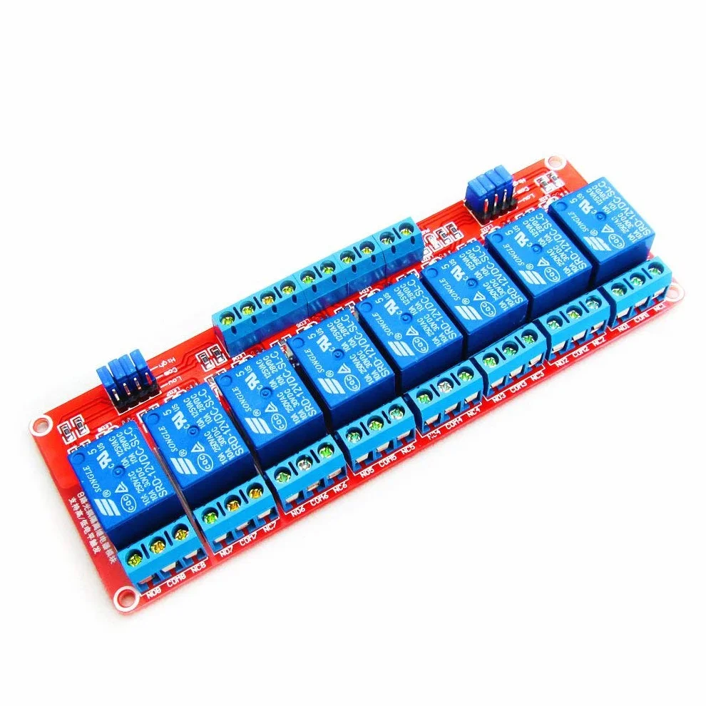 Hailege 12V 8 kanałowy moduł przekaźnika z OPTO-izolowanym wysokim i niskim poziomem wyzwalacza 8 sposobów przekaźnika Moduł dla Arduino