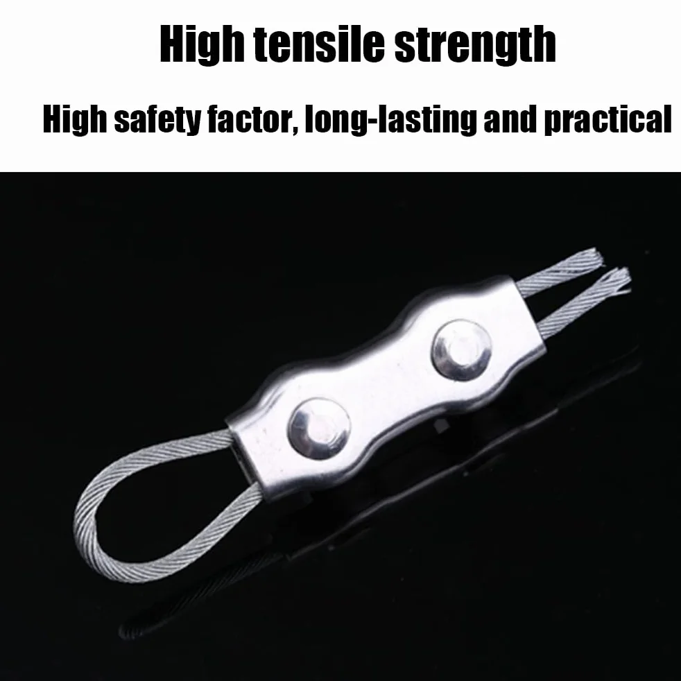 Zacisk M2 Duplex do lin metalowych ze stali nierdzewnej 304, 2 mm