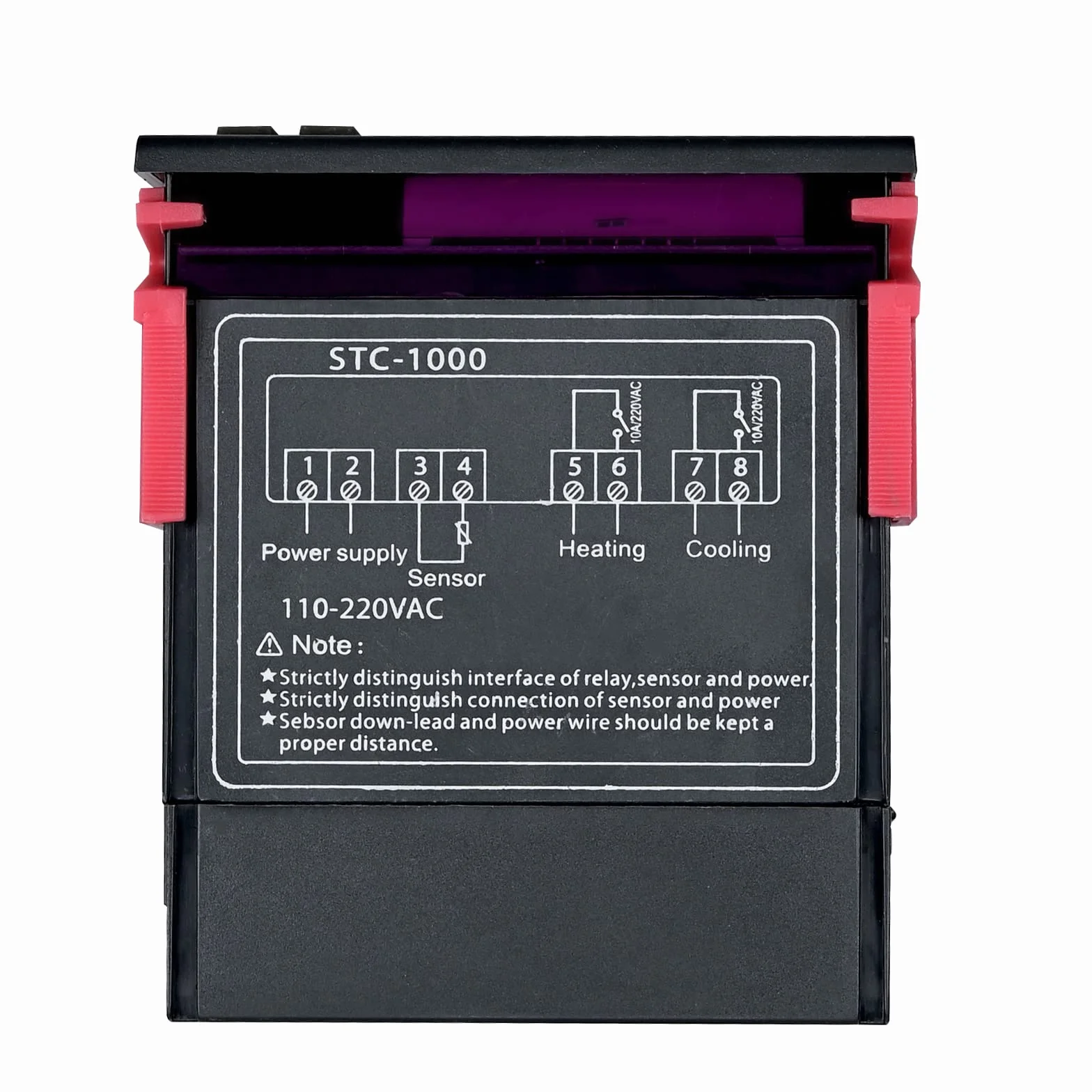 STC-1000 cyfrowy regulator temperatury Celsjusza termostat AC 110-220 V regulator chłodzenia / w sonda czujnika NTC 3 stopy