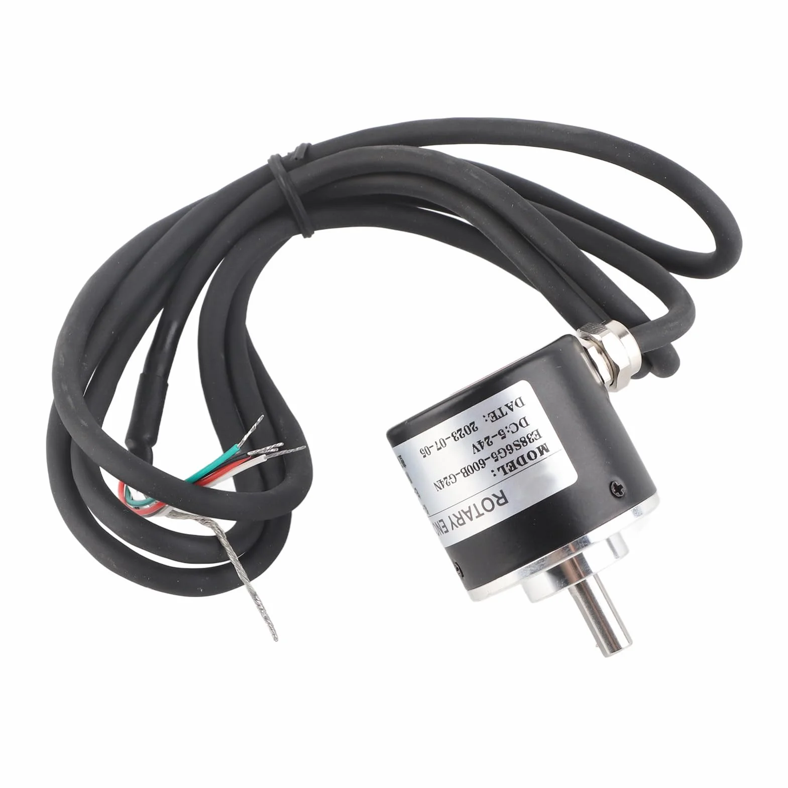 Przyrostowy enkoder obrotowy, fotoelektryczny enkoder obrotu optycznego 600P/R 5V-24V 6 mm