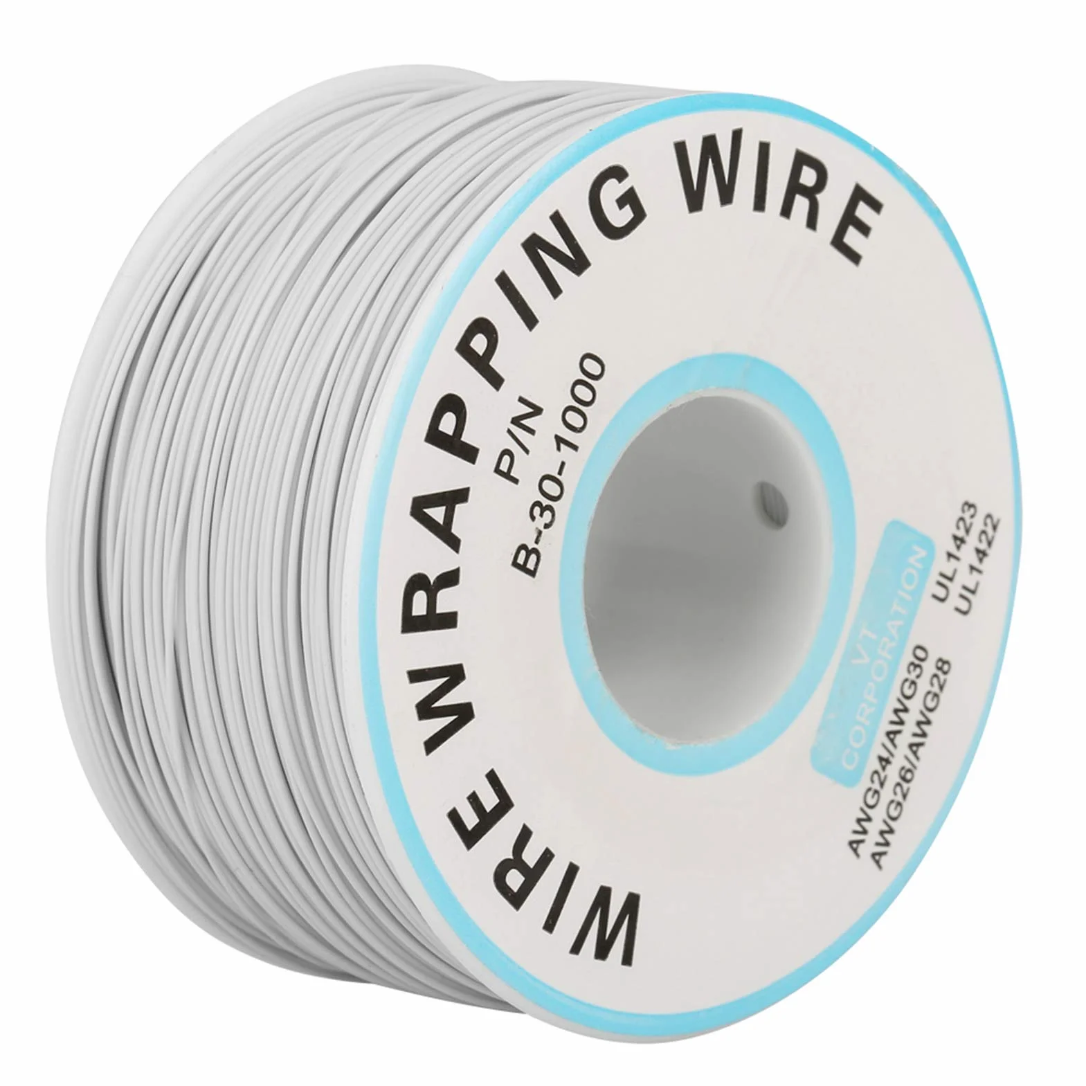 Drut Miedziany Cynowany 30AWG 0,25mm Izolowany Silikonem 200m Biały do Lutowania PCB Kabel Elektryczny