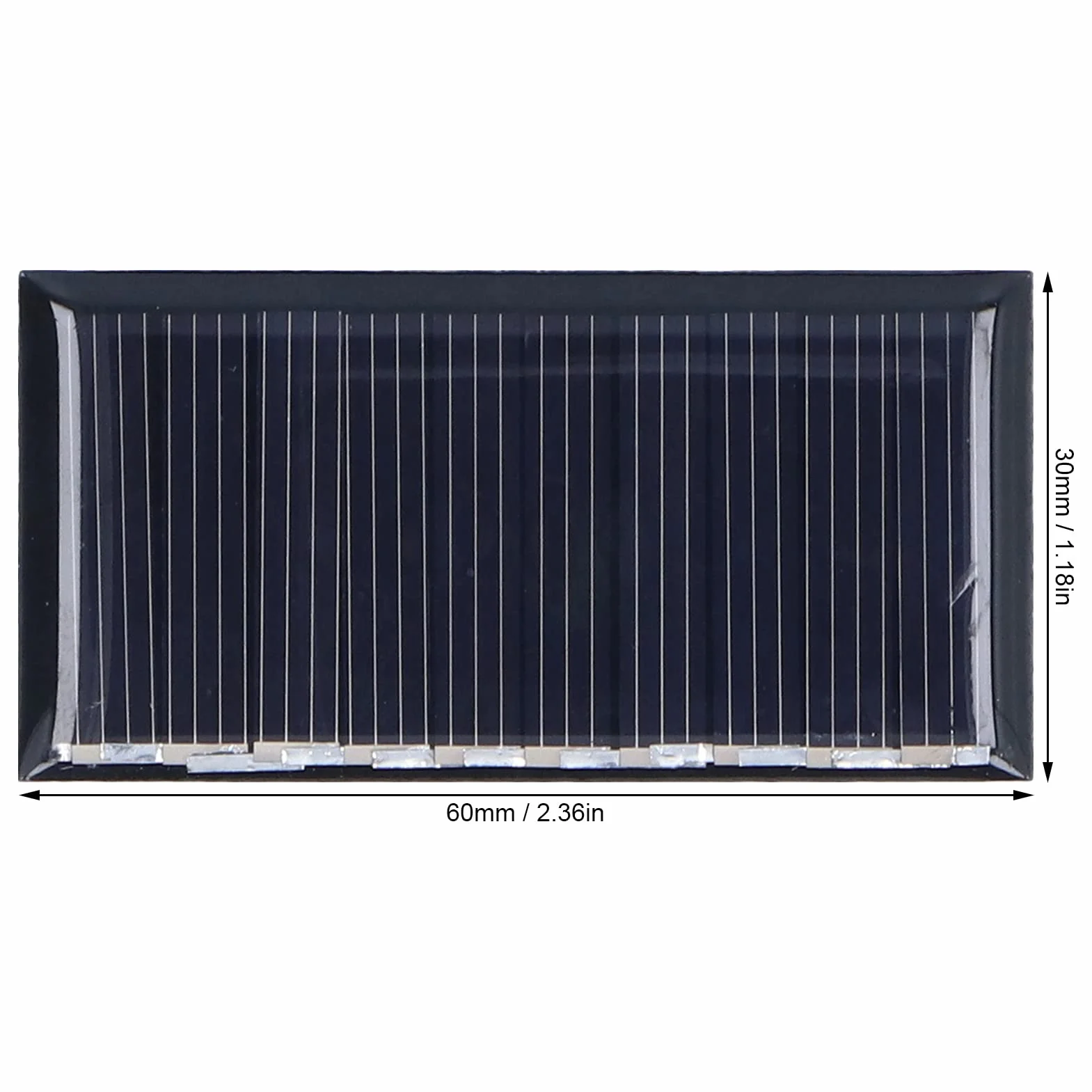 Panele słoneczne polikrystaliczne 5V 50mA 60x30mm do projektów DIY