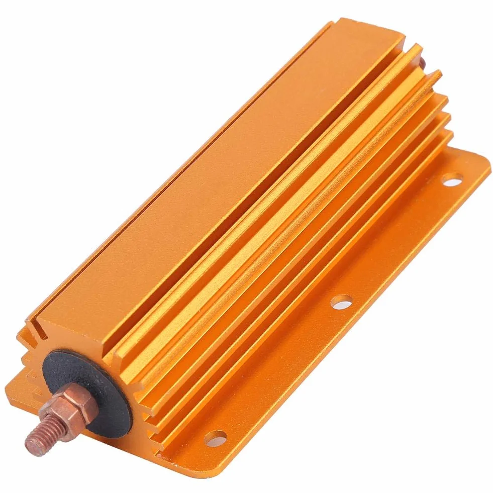 RX24 200W 8 Ohm Aluminiumgehäuse Drahtgewickelter Widerstand Hochleistungswiderstand 100 x 52 x 29 mm