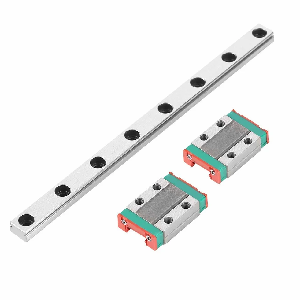 150mm Linearführung, Linearführungsschiene mit einer Führung MGN9B 150mm und zwei MGN9B-Schlitten