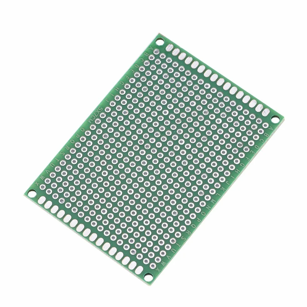 10 Sztuk 5x7cm Dwustronna Płytka PCB Zestaw Prototypowy Uniwersalna Płytka Drukowana do Lutowania DIY