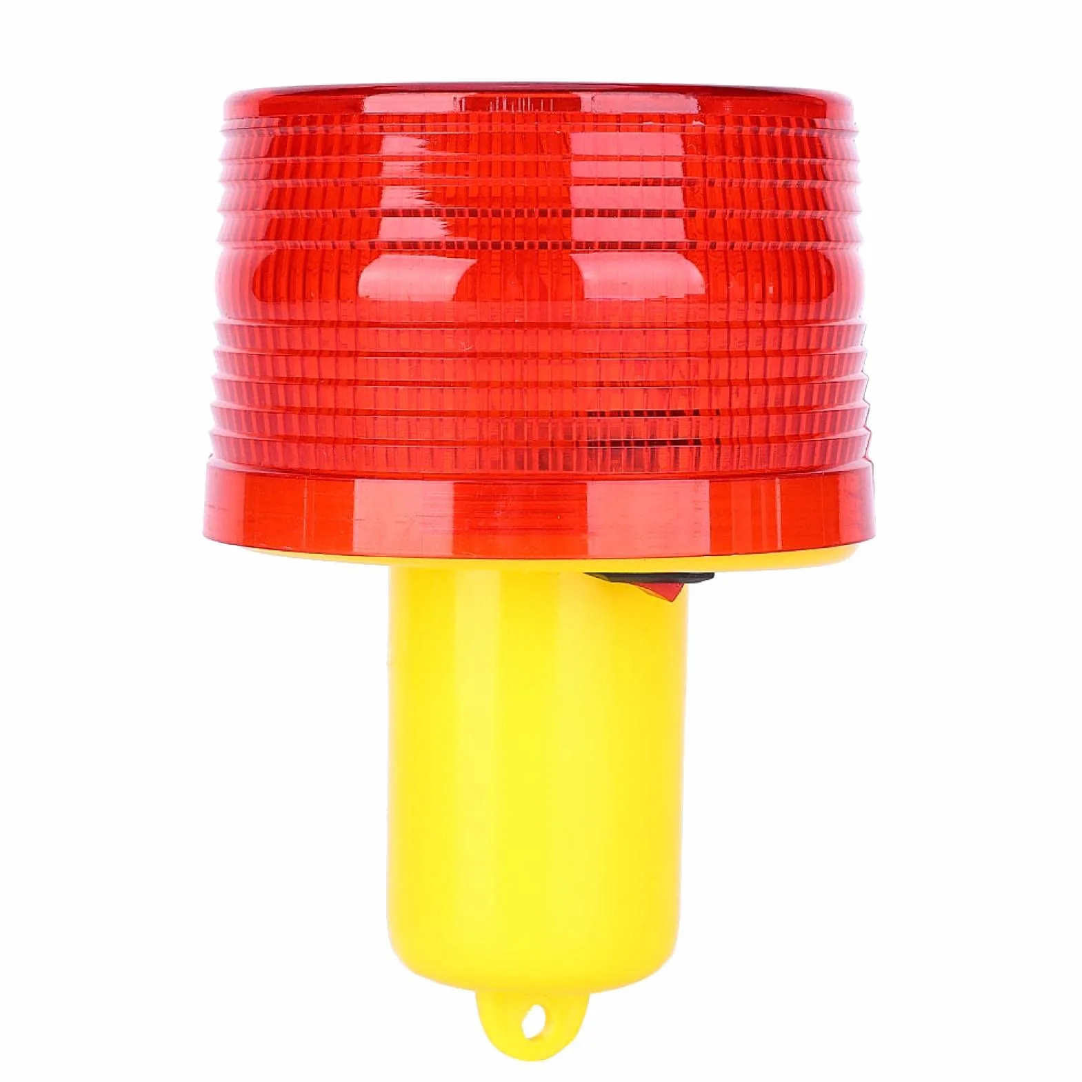 Solarna lampa ostrzegawcza LED 300A plastikowa czerwone światło do dróg