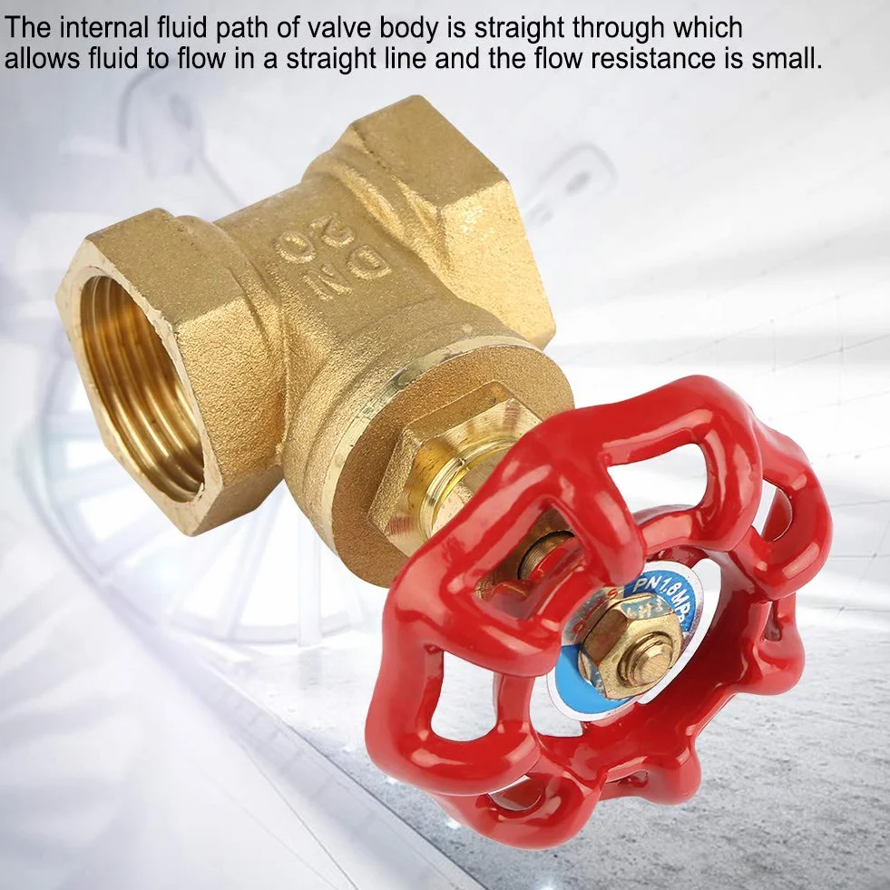 DN20 BSPP mosiężna zasuwa G3 / 4 obrotowy zawór śluzy 232PSI mosiężny zawór do wodnego oleju gazowego urządzenia mechaniczne industaril użytku domowego