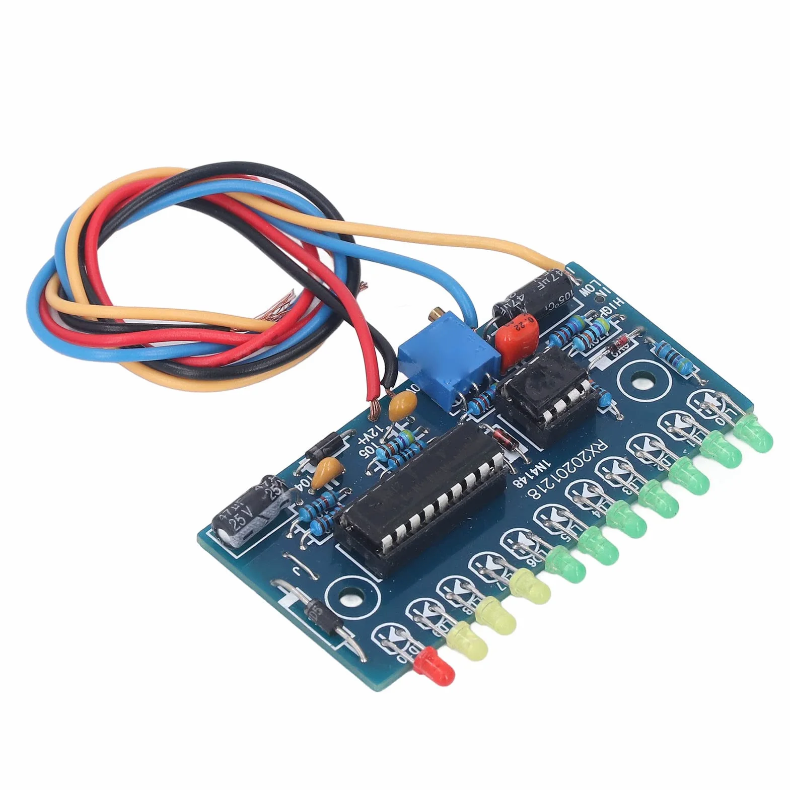 Funny 10 LED Wskaźnik Poziomu Dźwięku LM3915 Zestaw do Samodzielnego Montażu Elektroniczny Dźwięk Analizator Widma Wskaźnik Poziomu Suite moduł do Nauki Elektroniki