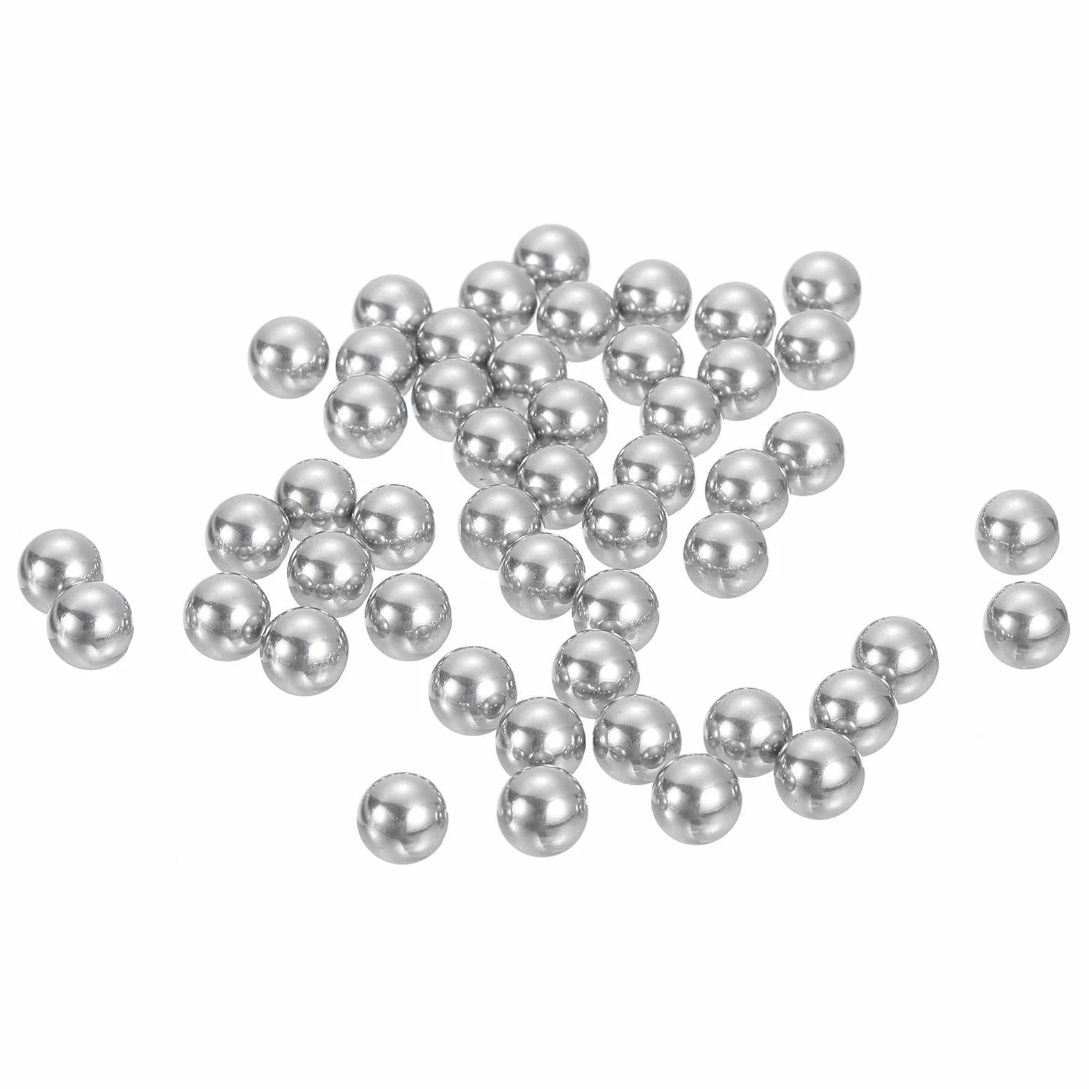 QUARKZMAN 7mm Łożysko kulkowe, 50 sztuk 304 Stal nierdzewna G100 Precyzyjne kulki metryczne Mieszane Kulki do Łożysk Rowerów Koła Szuflada Prowadnice