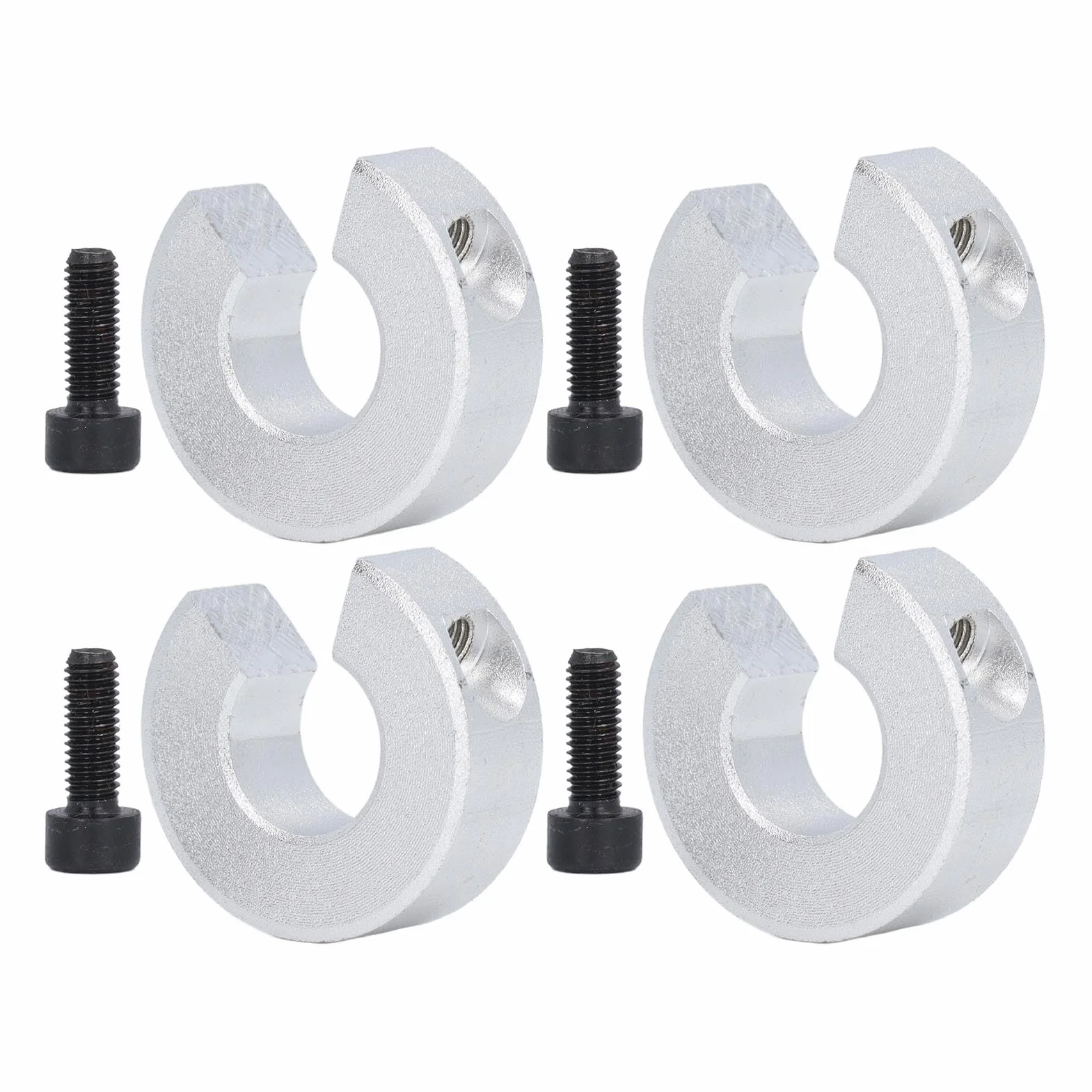 Liniowe Kołnierze Zatrzymujące Szyny SBR20 Aluminium 10mm 4 szt. Pierścieni Mocujących