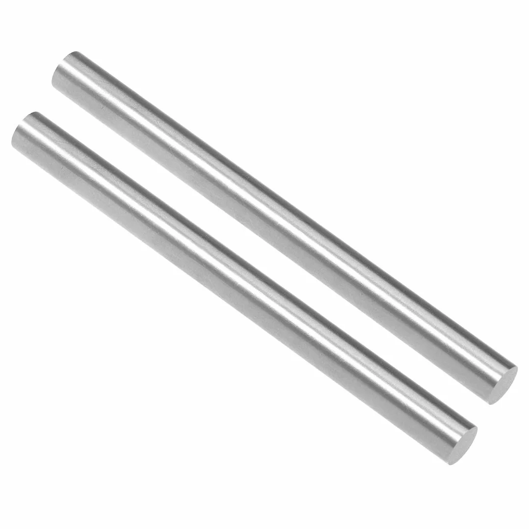 sourcing map 2 sztuki pręt okrągły 8 mm średnica 100 mm długość HSS drążek tokarski trzpień DIY narzędzie do majsterkowania