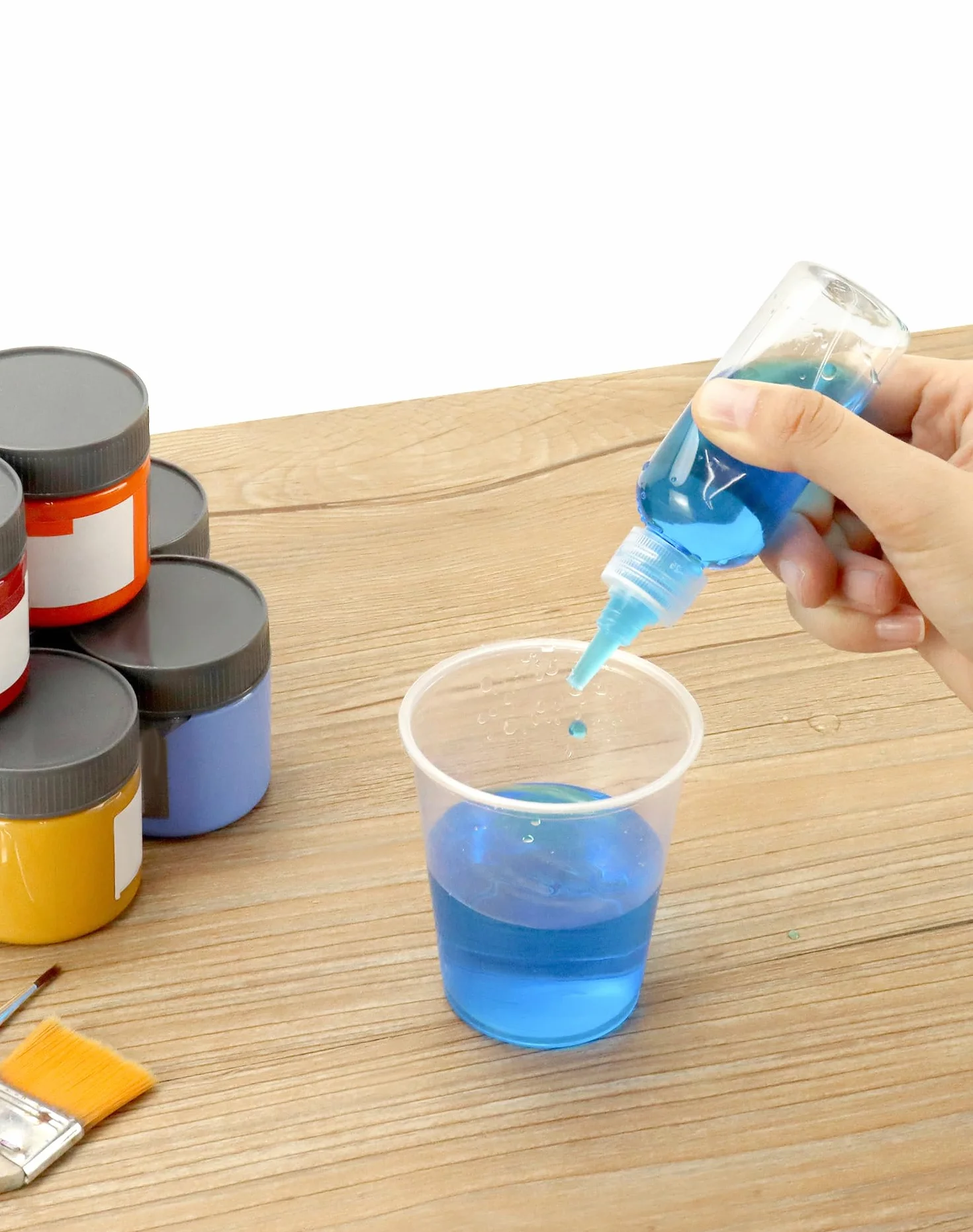 QWORK® 16 szt. plastikowych butelek dozujących, 30 ml/60 ml, małe butelki dozujące, butelka do wyciskania z dyszą do różnych płynów