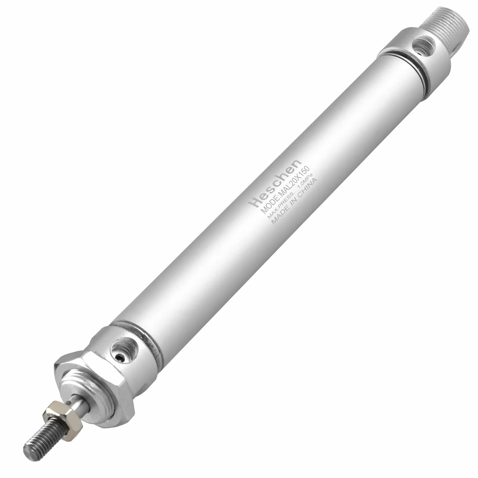 Heschen Pneumatyczny cylinder MAL 20-150 PT1/8 20 mm otwór 150 mm skok dwustronnego działania