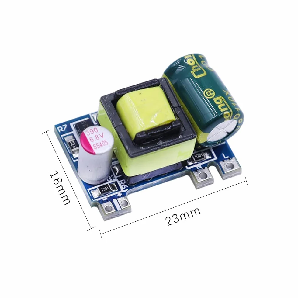 Namvo 2 szt. AC DC modu? zasilacza, AC 220 V do DC 5 V mikro g?o?no?? izolowana p?yta zasilacza izolowany regulowany modu? zasilacza