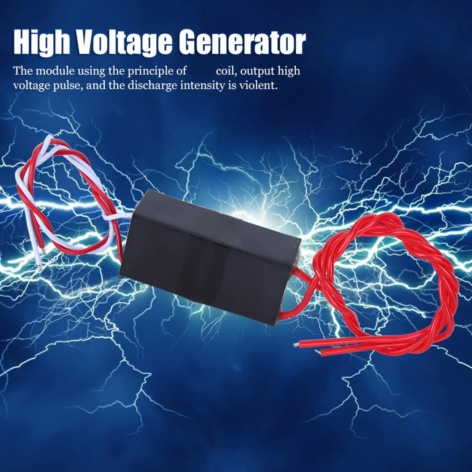 Moduł Generatora Wysokiego Napięcia, DC 6-12 V, 800 KV, do Eksperymentów Naukowych i Elektronicznego Majsterkowania