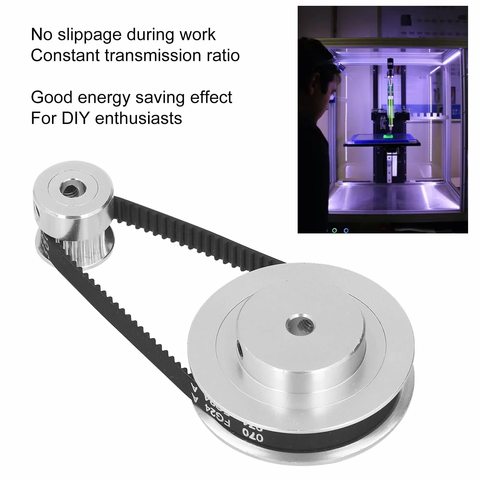 Koło Synchroniczne 60 Zębów 20mm Stop Aluminium Akcesoria Drukarek 3D