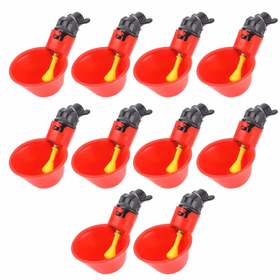 10 sztuk kubek do picia kurczaka automatyczny poidło maszyna do picia wody maszyna do picia drobiu maszyna do picia drobiu poidełko do kurczaka kubek do picia dla drobiu przepiórka kurczak kura (2,5 cm)