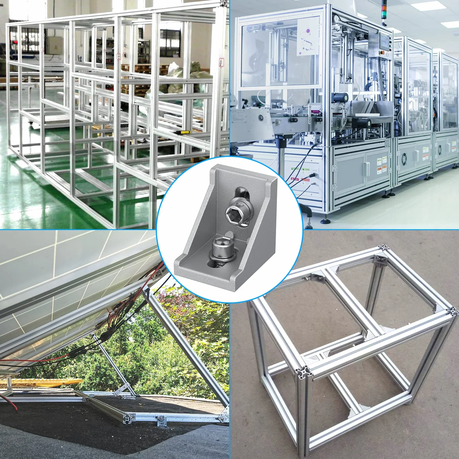 Profil aluminiowy kątownik mocujący 30x30 rowków 8 rastrów