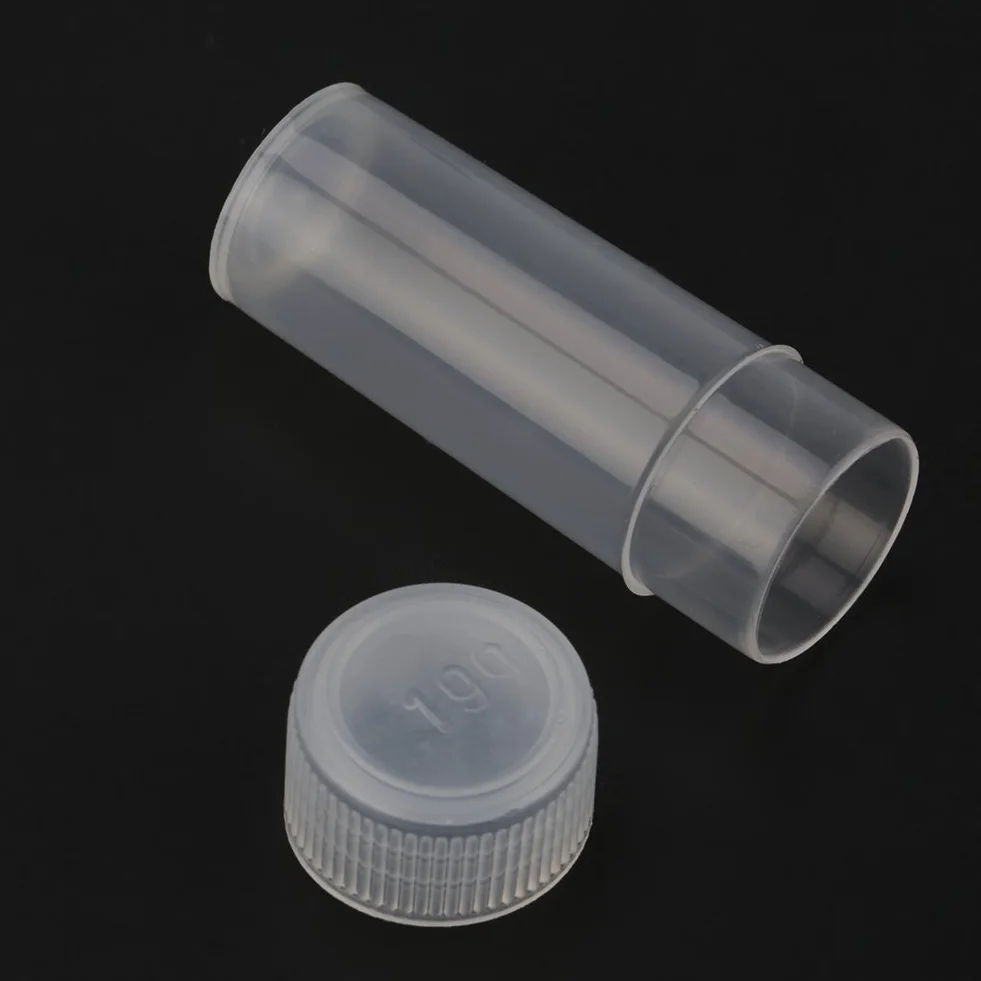 50 sztuk plastikowych butelek na pr¨®bki, 5 ml Ma?a przezroczysta butelka, przezroczyste butelki podr¨®?ne, z pokrywkami, do ?adowania pasty, cia? sta?ych, nasion, przedmiot¨®w ziarnistych