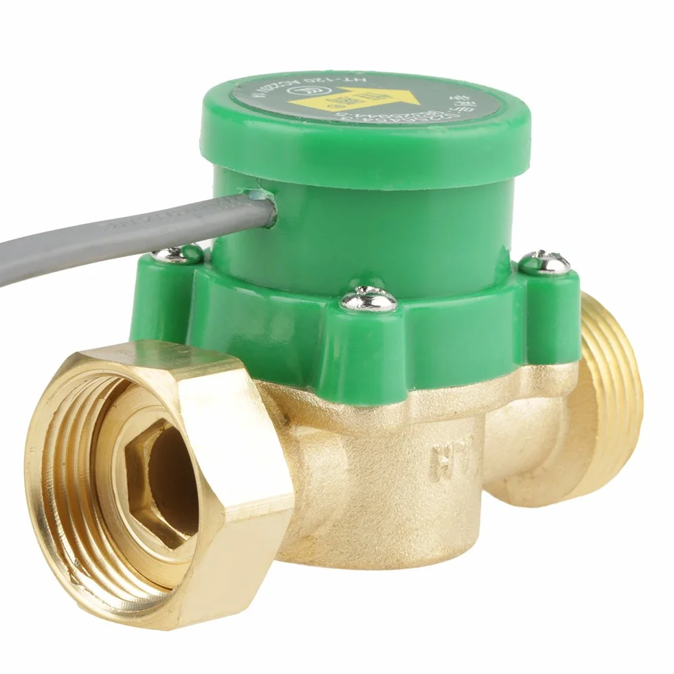 1 szt. HT-120 AC220V 1A G3/4"-3/4" Przełącznik czujnika przepływu pompy wodnej do zwiększania ciśnienia wody i obiegu ciepłej wody