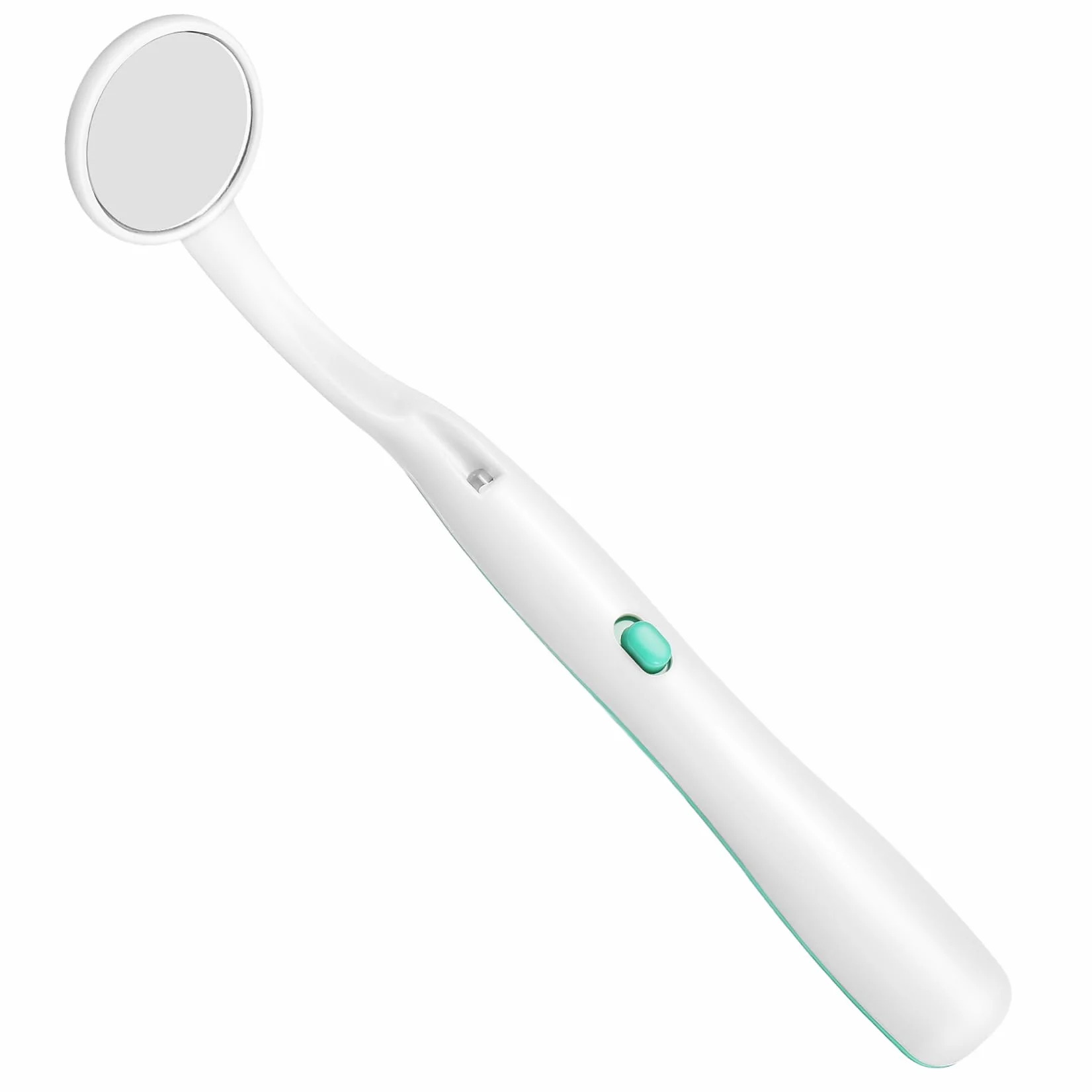 Lusterko Dentystyczne z Jasnym Światłem LED Do Inspekcji Zębów Zielone Narzędzie Stomatologiczne Do Pielęgnacji Ustnej dla Rodziców i Dentystów