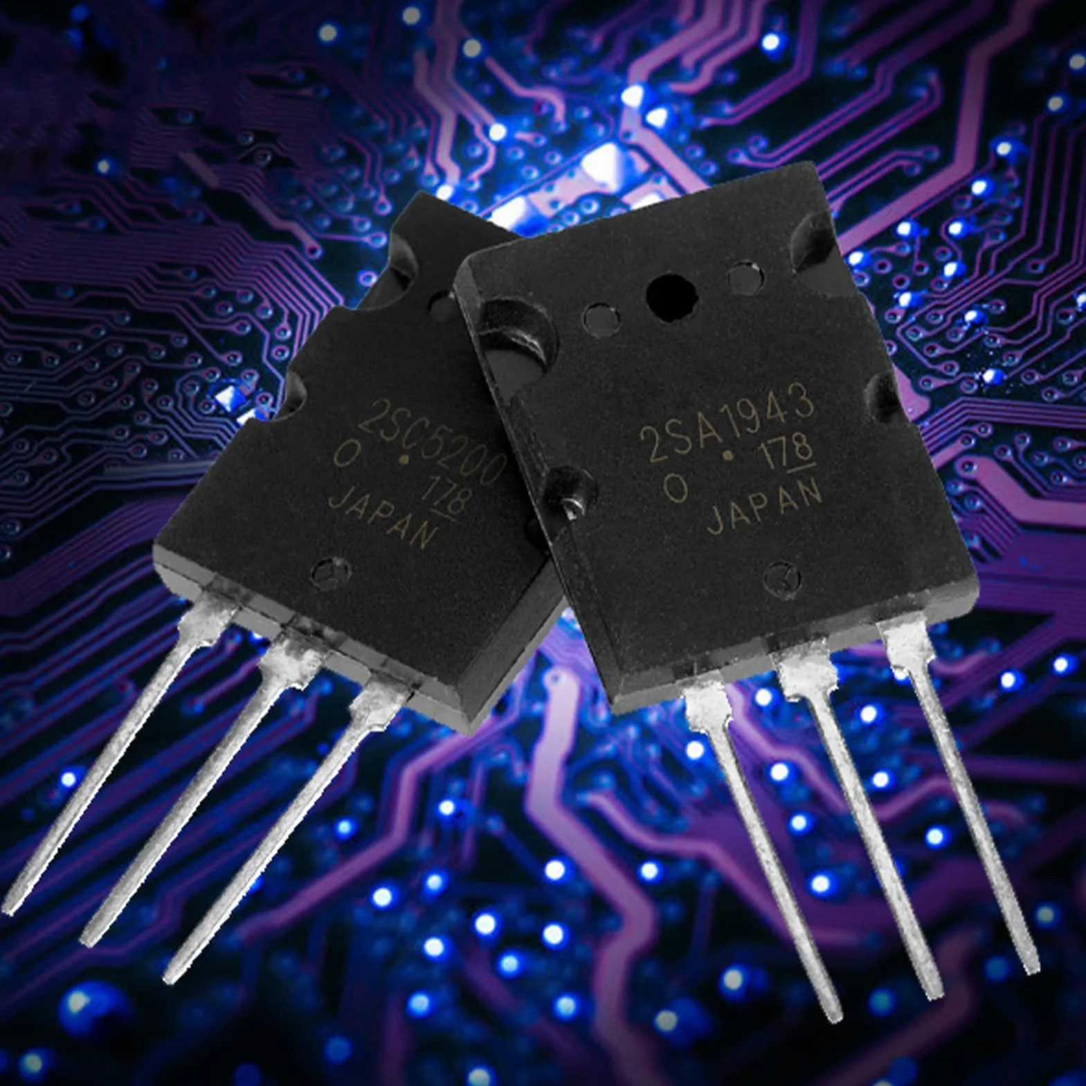 5 x + 5 x 2SC5200 tranzystor audio, 5 par czarny 2SC5200 połączenie wysokiej wydajności