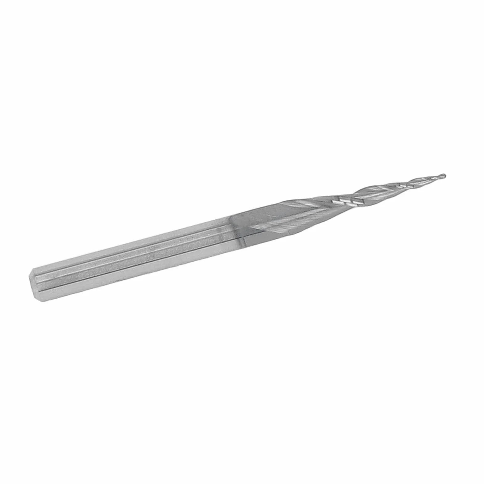 Frez kulowy CNC spiralny stożkowy ze stali wolframowej przedłużony trzpieniowy z węglika spiekanego do drewna aluminiowego