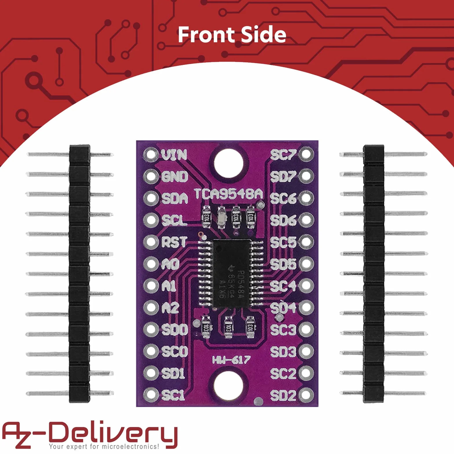 AZDelivery PCA9548A I2C 8-kanałowy multiplekser kompatybilny z Arduino