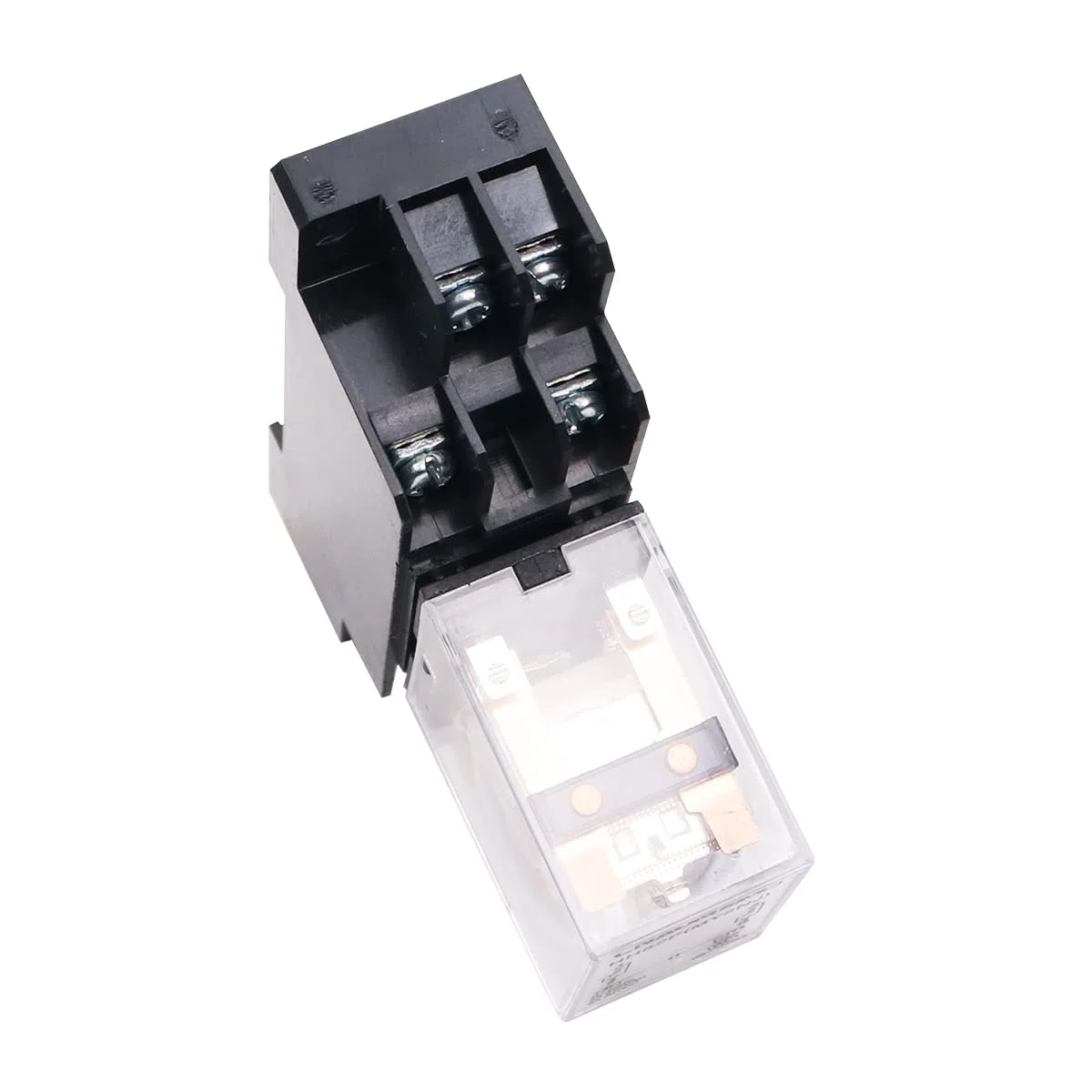 WANGCL 2 szt. Mini przekaźnik DC 12 V przełącznik elektromagnetyczny 8-pinowy przekaźnik DPDT 2NO+2NC ze wskaźnikiem LED podstawy gniazda