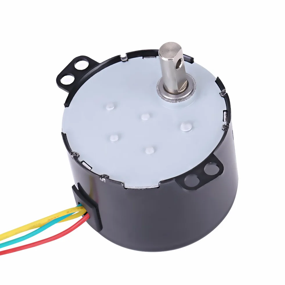 Piccolo Motore sincrono a magnete permanente 50KTYZ AC 220V 10W 0.5A 2.5/20RMP bassa velocità ad alta coppia per giradischi