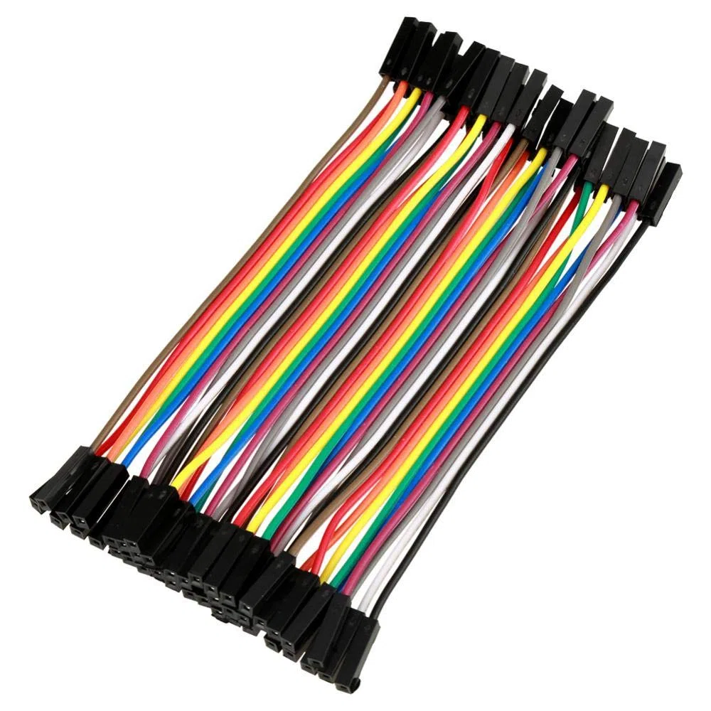 YWBL-WH 4.5 "drut mostkowy zestaw przewodów połączeniowych 40pin żeński do żeńskiego płaski kabel taśmowy do deski do krojenia chleba-5 sztuk, złącze przemysłowe