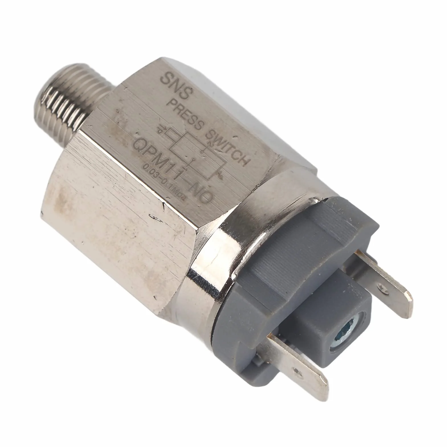 Przełącznik ciśnieniowy normalnie otwarty G1/8" QPM11-NO 0,02~0,1 MPa AC 220V 48V AC/DC