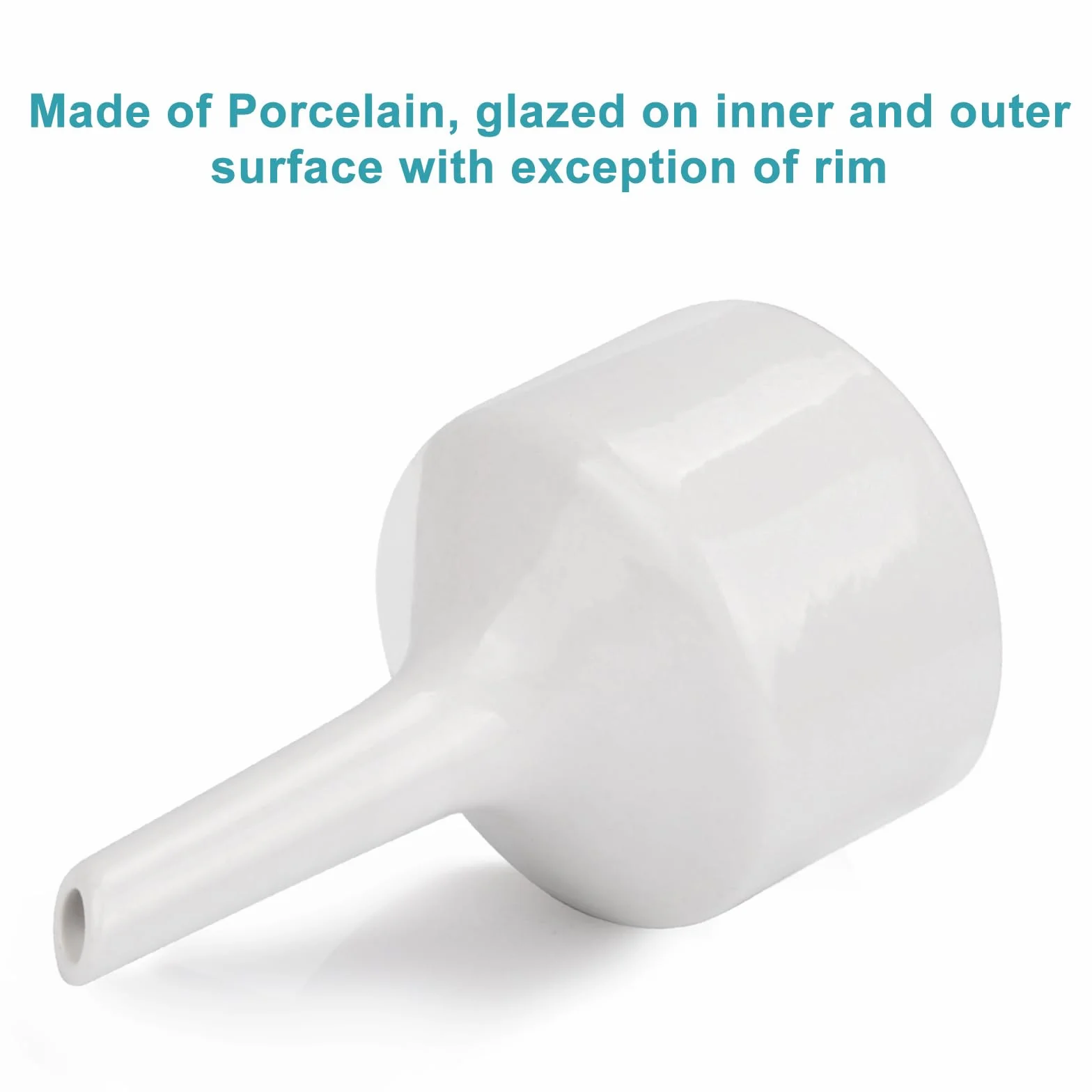 StonyLab porcelanowy lejek buchner 60 mm, porcelanowy lejek filtrujący Buchner OD 6 cm ID 5,7 cm do laboratorium
