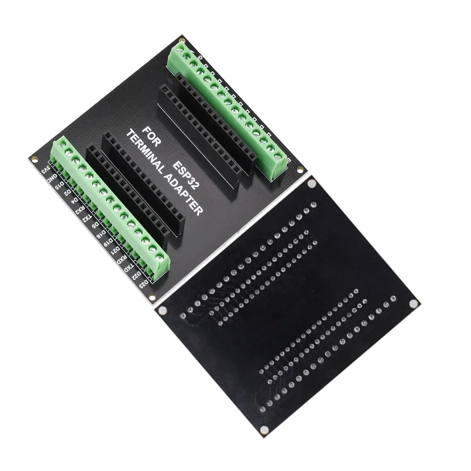 2 sztuki ESP32 Breakout Board do 30PIN, ESP32 deska rozwojowa 2,4 GHz Dual Core WLAN WiFi + Bluetooth 2 w 1 mikrokontroler ESP-WROOM-32 chip do Arduino