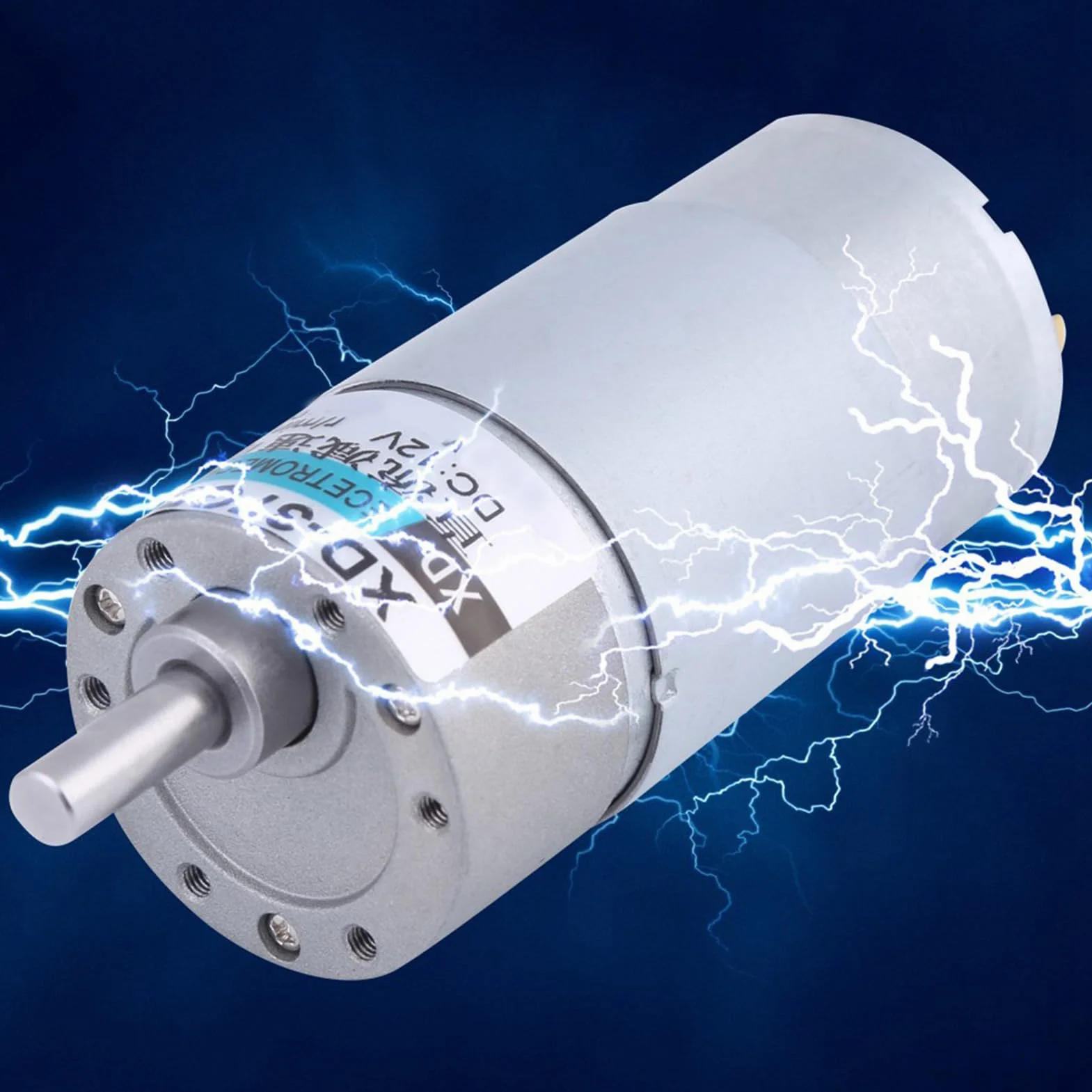 FTVOGUE DC12V 15W 500 Rpm 37GB555 Silnik z czystą cewką z Drutu Miedzianym do Cichej Pracy w Maszynie