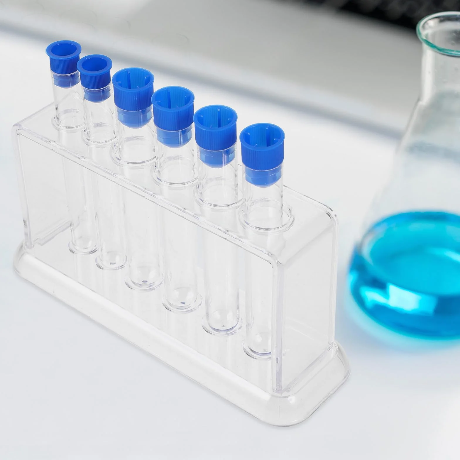 Przezroczysty Stojak Do Probówek Laboratoryjny z Uchwytem Organizer