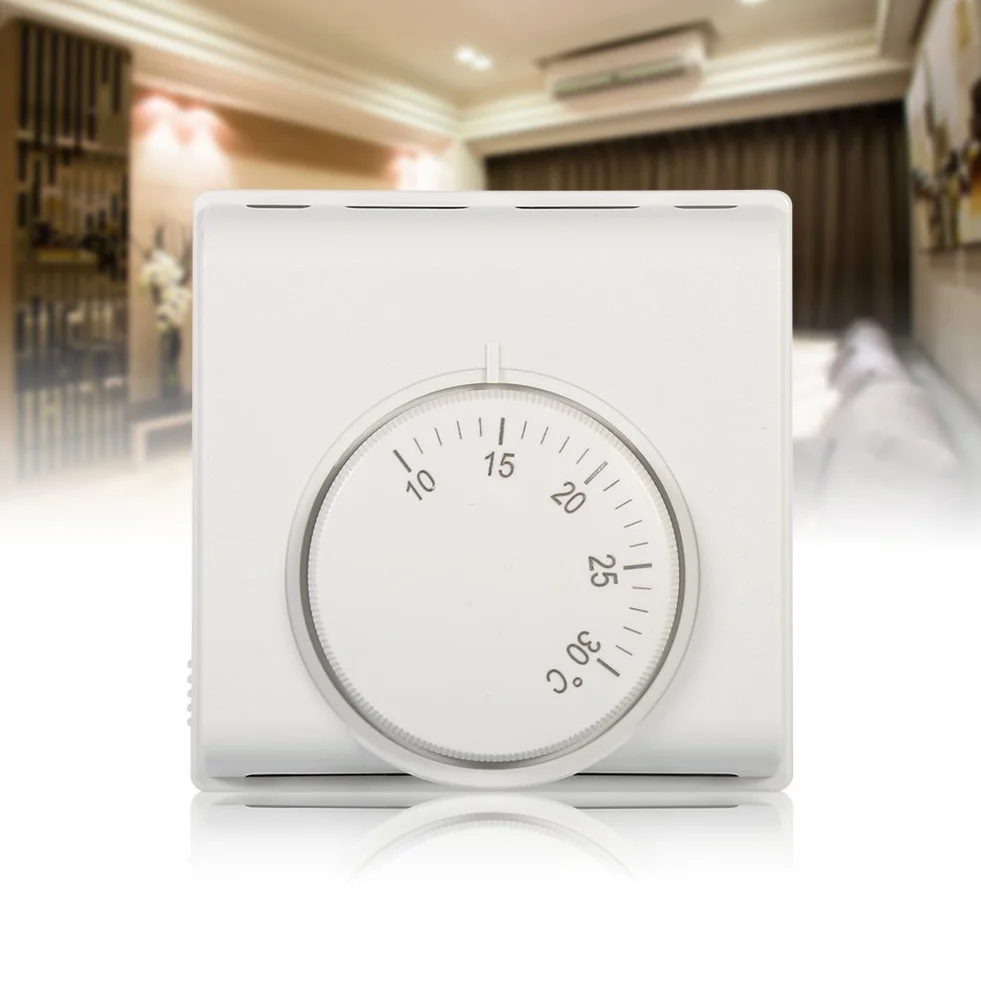 Regulowany Termostat Pokojowy, Mechaniczny Regulator Temperatury do Centralnej Klimatyzacji