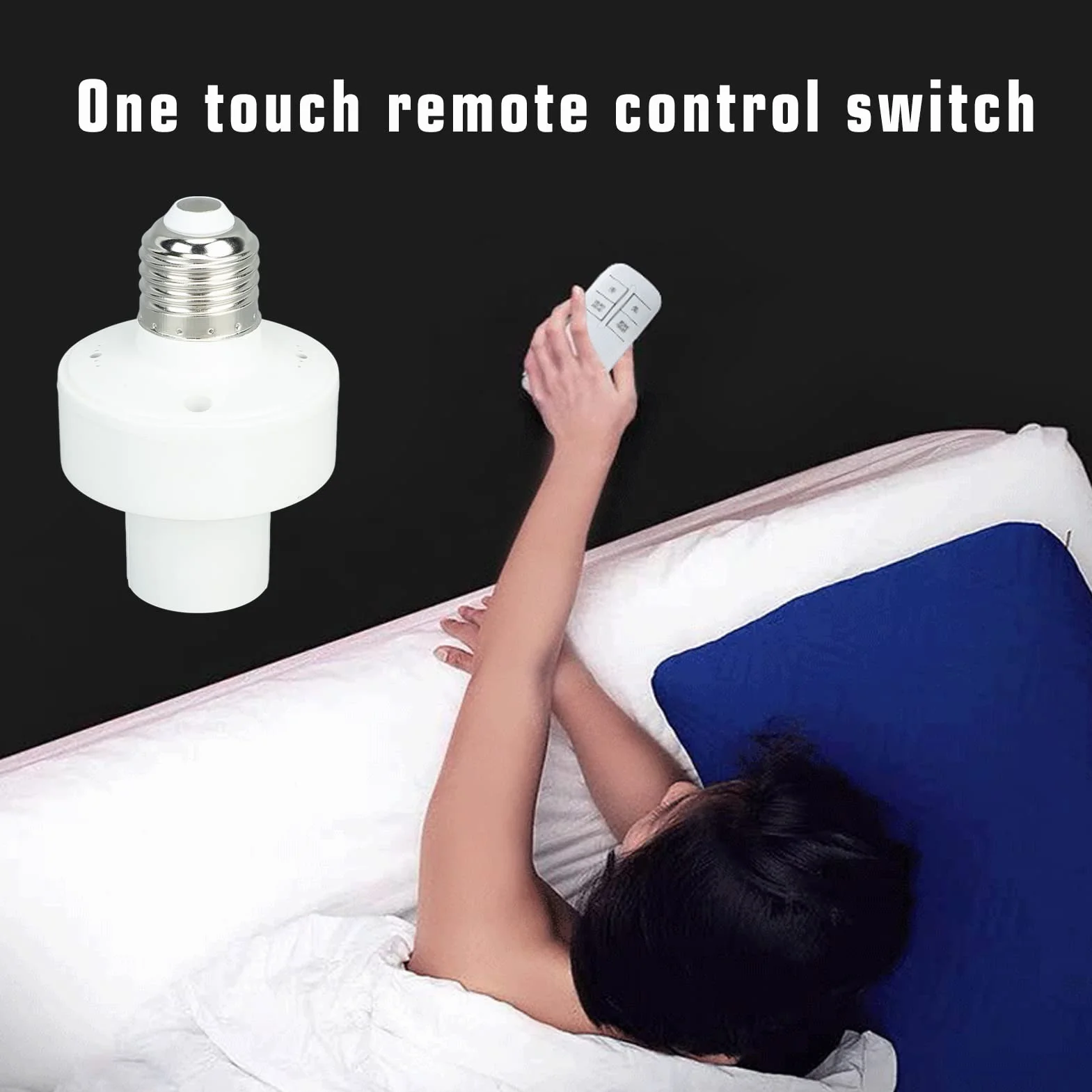 Bezprzewodowe Gniazdo Żarówki Zdalnego Sterowania 30m 220V Wymienne Gniazdo Lampy