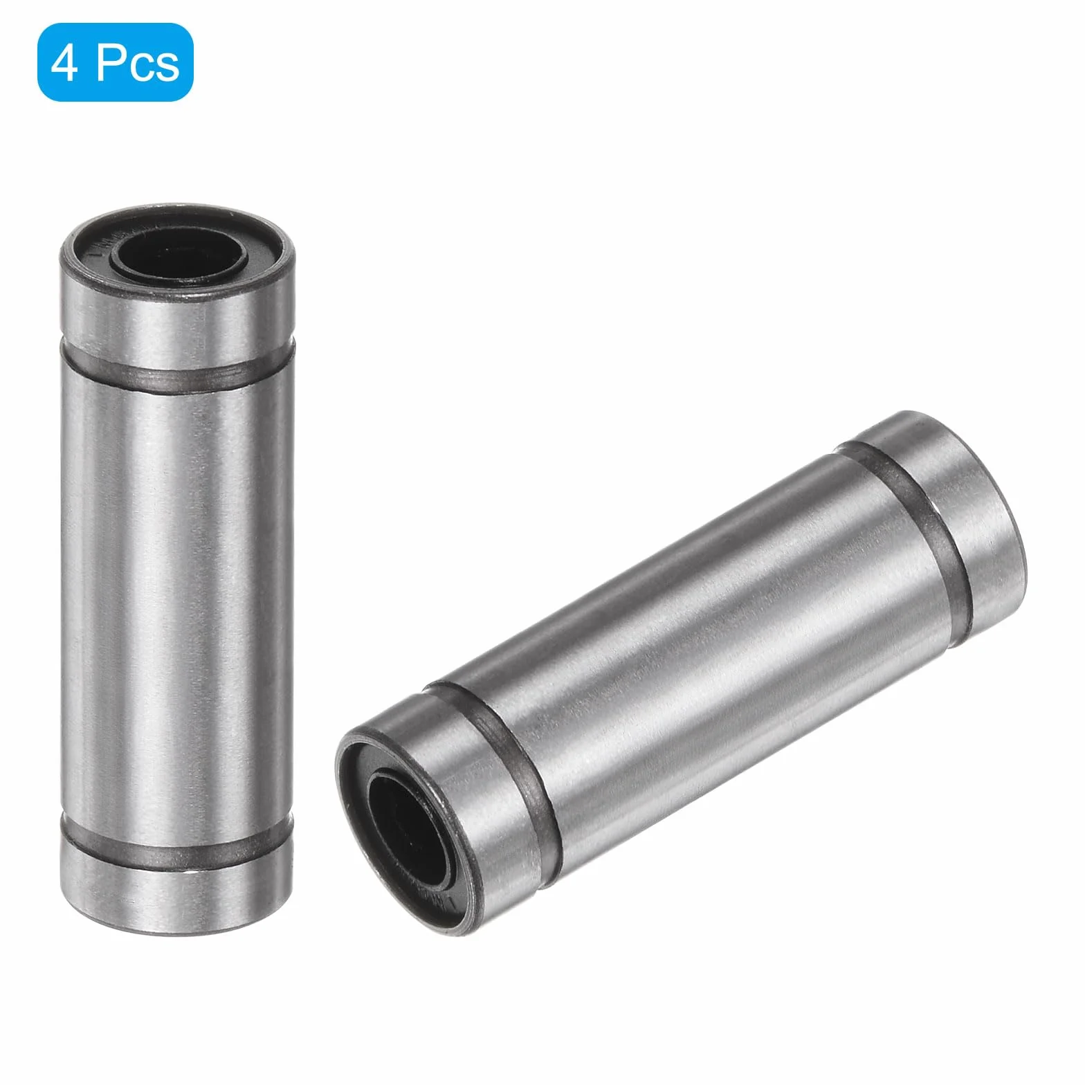 QUARKZMAN LM6LUU liniowe łożyska kulkowe 4 sztuki, średnica otworu 6 mm, średnica zewnętrzna 12 mm, długość 35 mm, łożysko liniowe do narzędzi maszynowych CNC, drukarki 3D