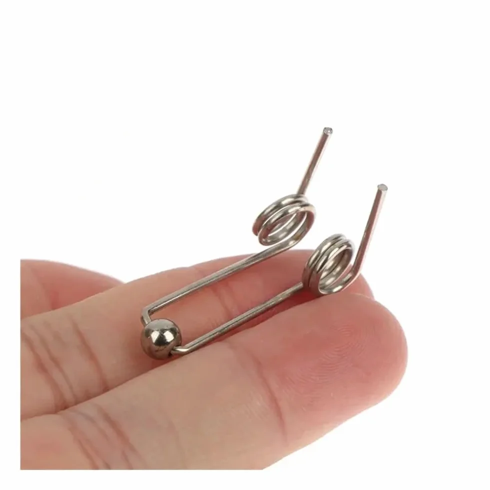 2 szt. 24-30mm wymiana lokówki podwójny powrót sprężyna skrętowa kręcenie włosów akcesoria do prętów średnica drutu 1.2mm (Size : 26mm)