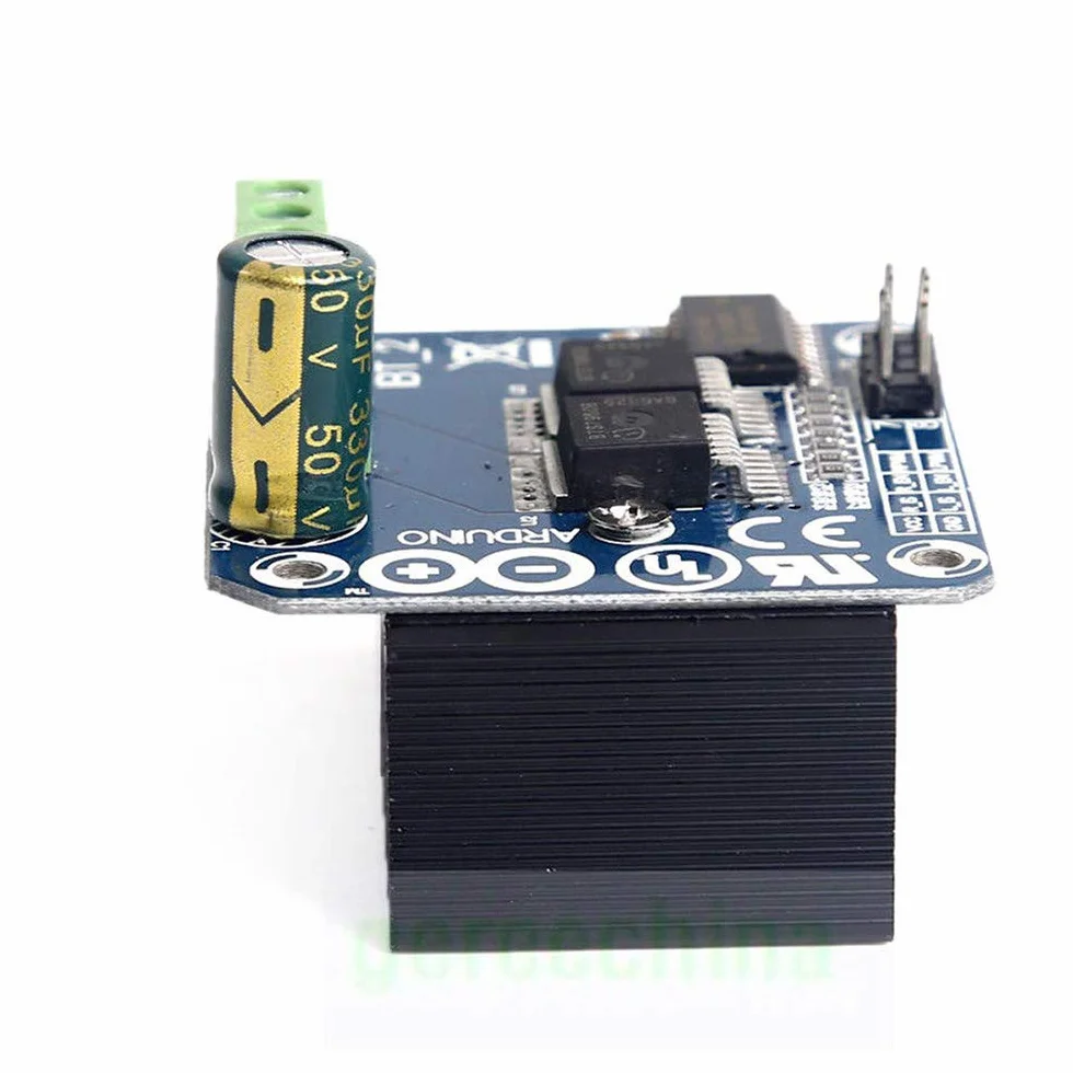 Moduł sterownika silnika BTS7960B podwójny sterownik silnika krokowego DC H-Bridge PWM Smart moduł sterownika samochodowego do ograniczenia prądu Arduino z kablem DuPont