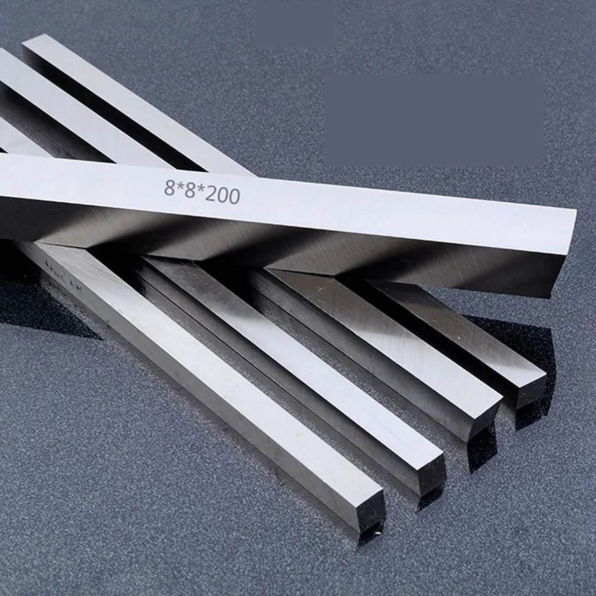 Tokarka cnc ze stali HSS płaskownik kwadratowy pasek twardość HRC 66-69 stal szybkotnąca frezowanie grawerowanie narzędzie tokarskie Bit długość 200mm 1pc (Size : 8 x 8 x 200mm)