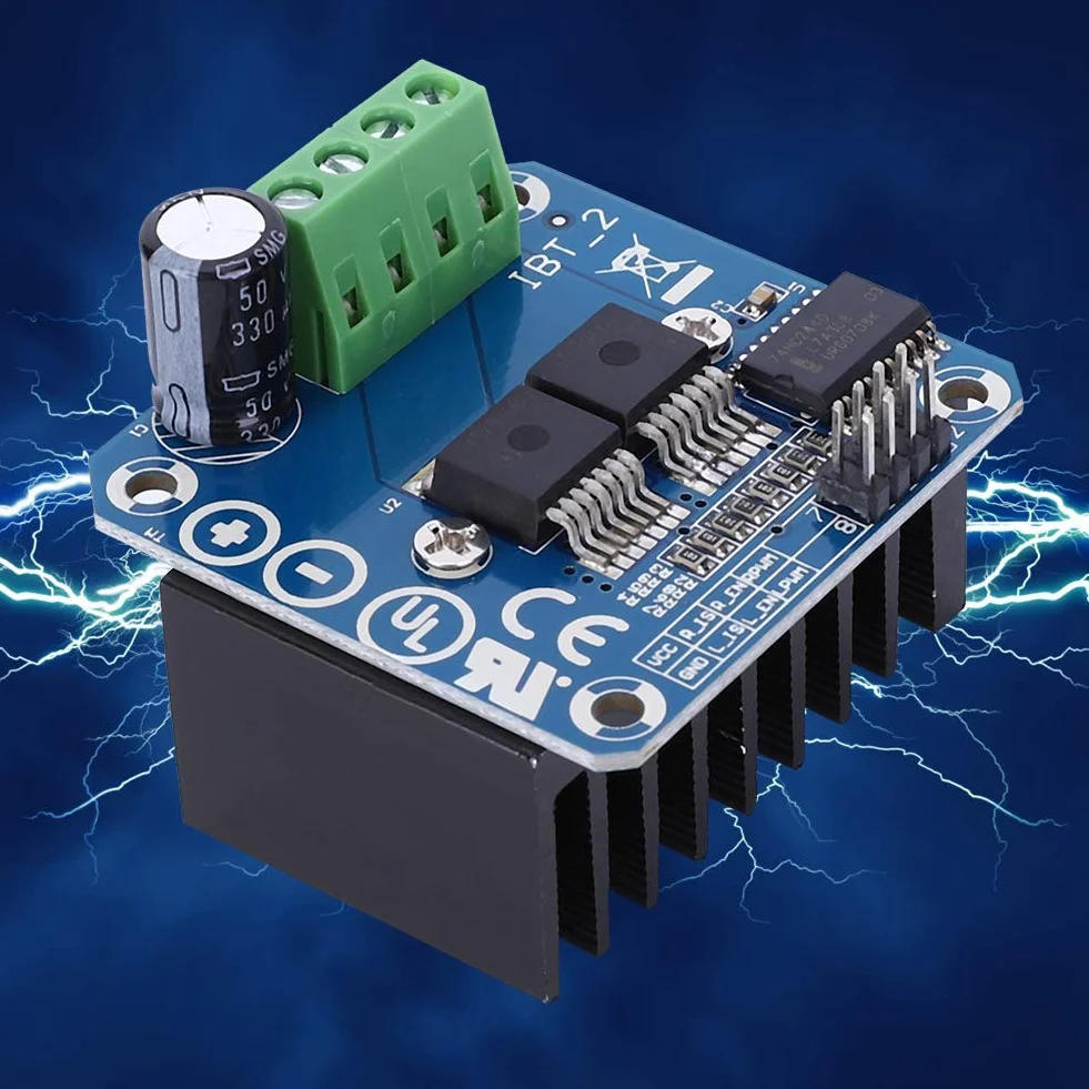Dwukanałowy Sterownik Mostka H moduł Napędowy Silnika Sterownik Dużej Mocy dla Inteligentnego Samochodu 43A Elektryczny Cfor OMPonents