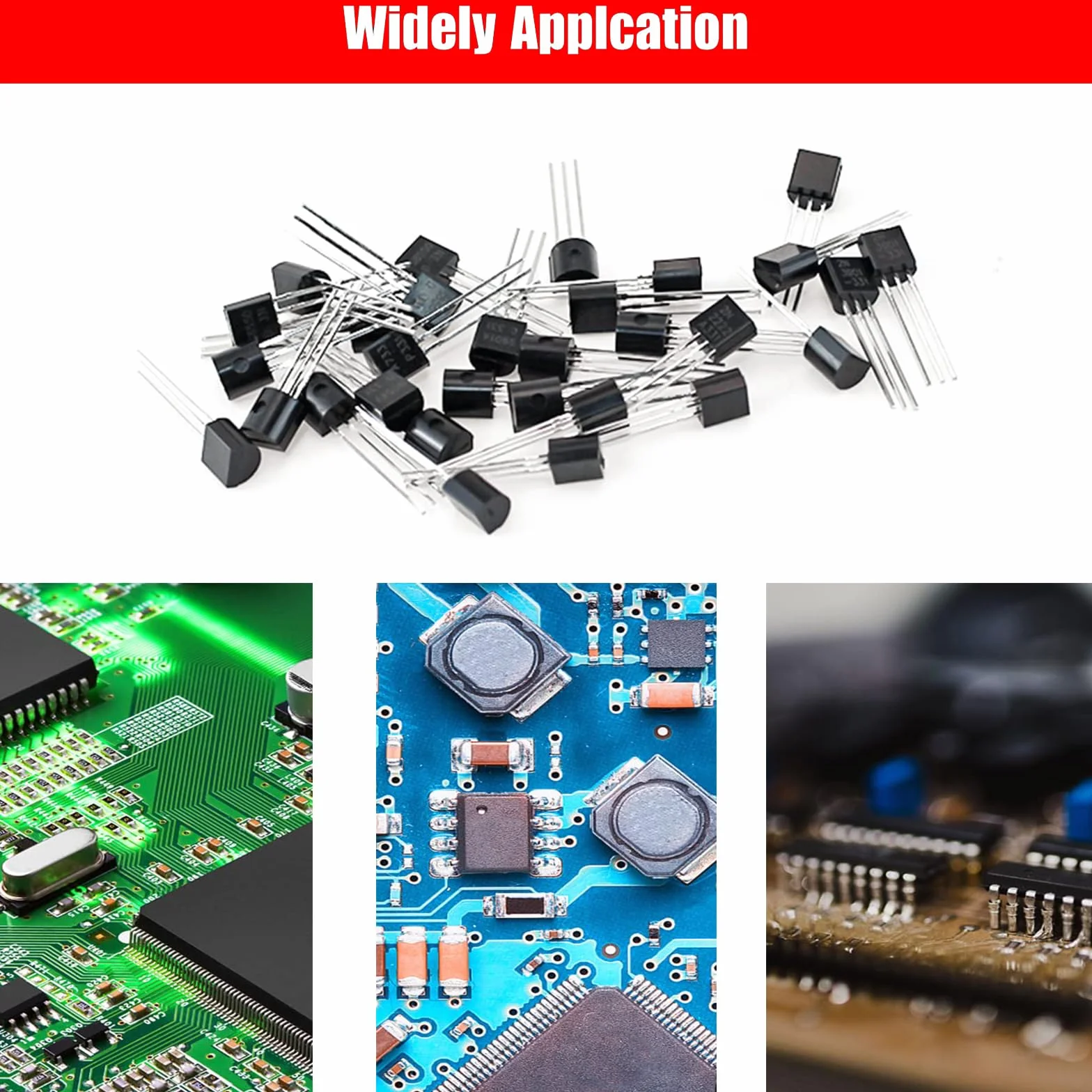 Tranzystor Assortment Kit 24 Values 480pcs PNP NPN S9012 S9013 S9015 S9018 2N2222 S8050 S8550 SS8050 SS8550 2N5551 2N5401 2N3904 2N3906 C1815 A1015 C945 A733 A42 A92 BC547 BC548